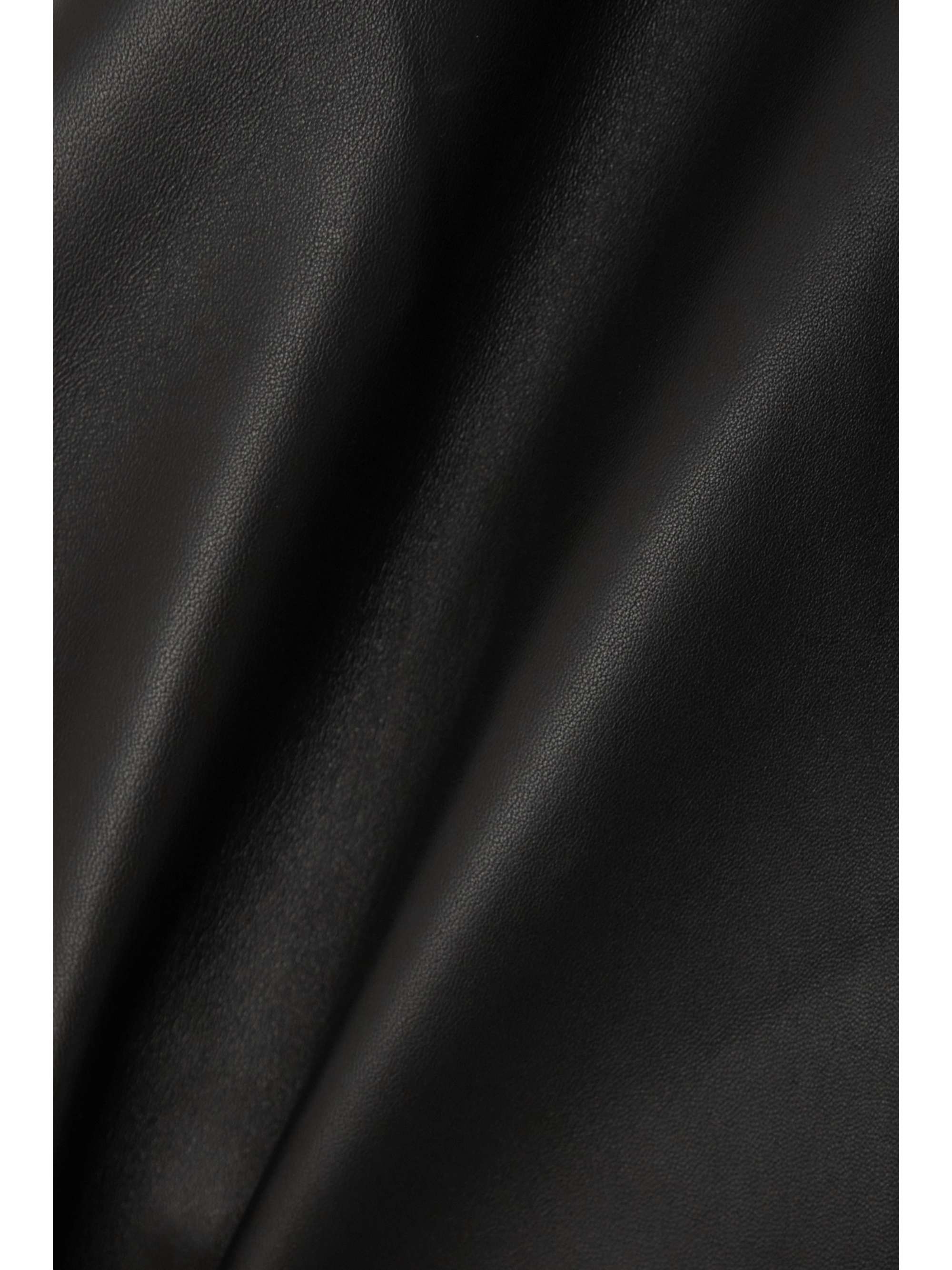 Army leather biker jacket view
