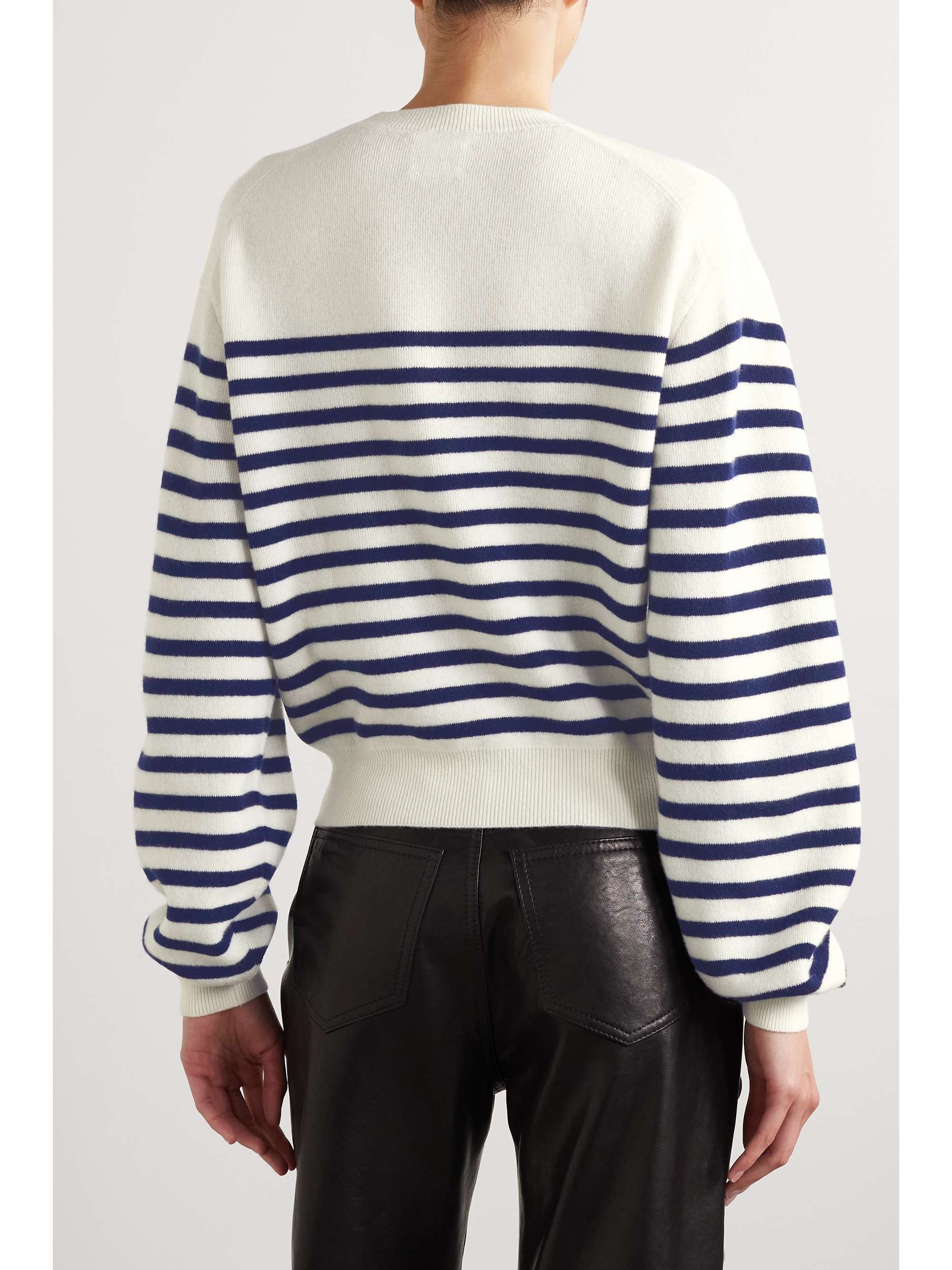 Viola striped cashmere sweater view