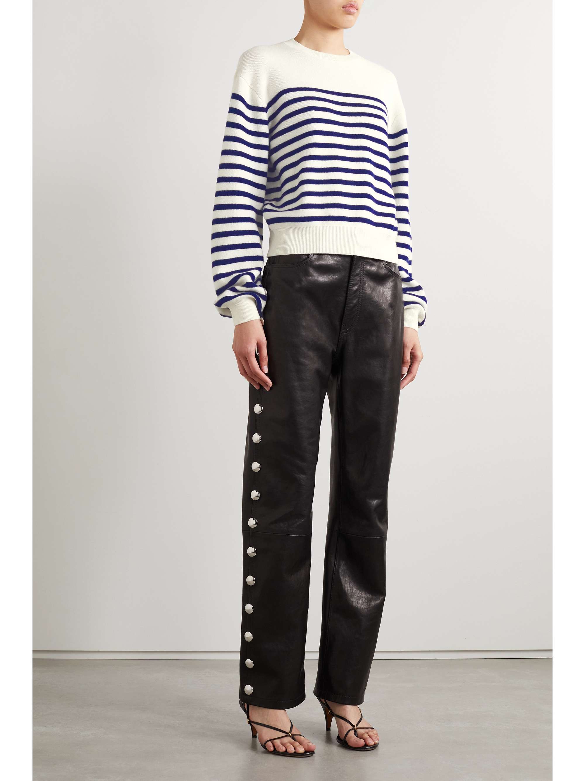 Viola striped cashmere sweater view