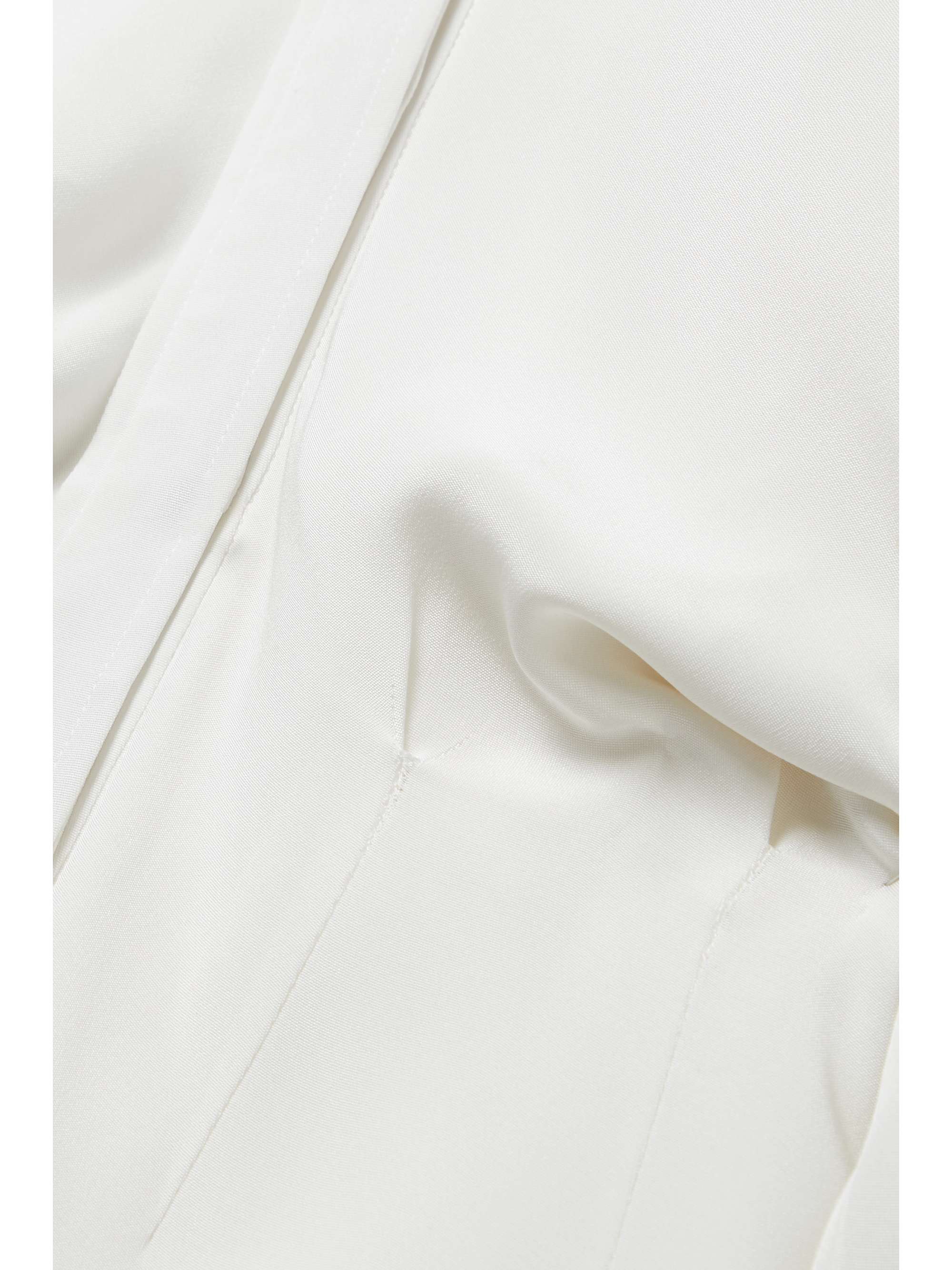 The Vera silk-crepe mini shirt dress view