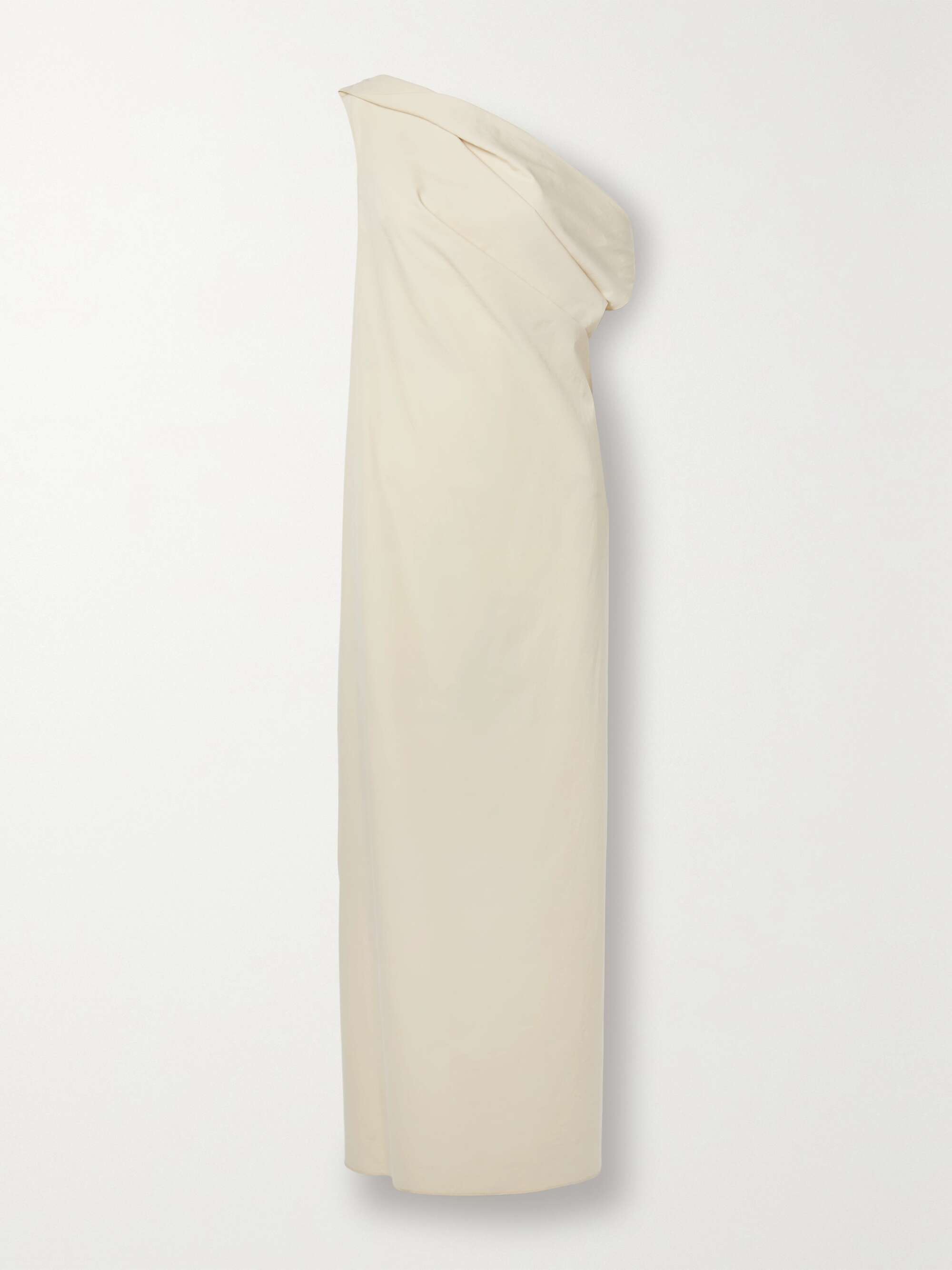 Bamaris draped cotton-poplin maxi dress view