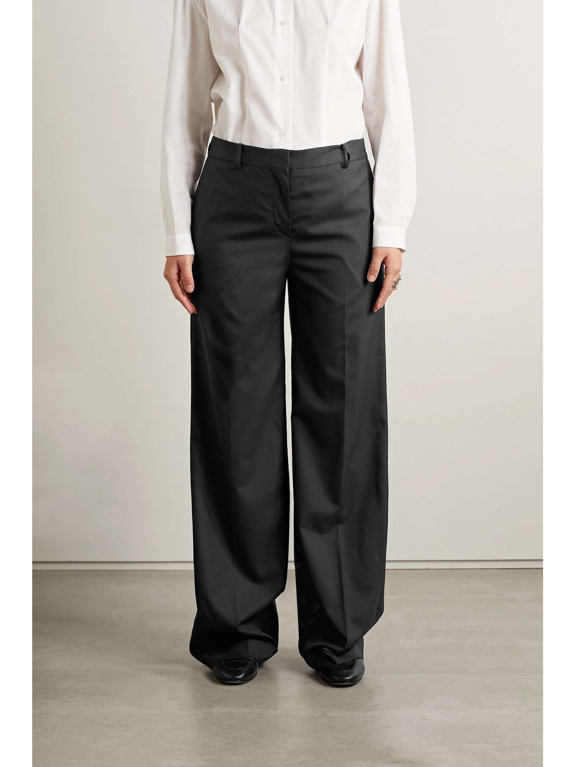 Bufus wool straight-leg pants view
