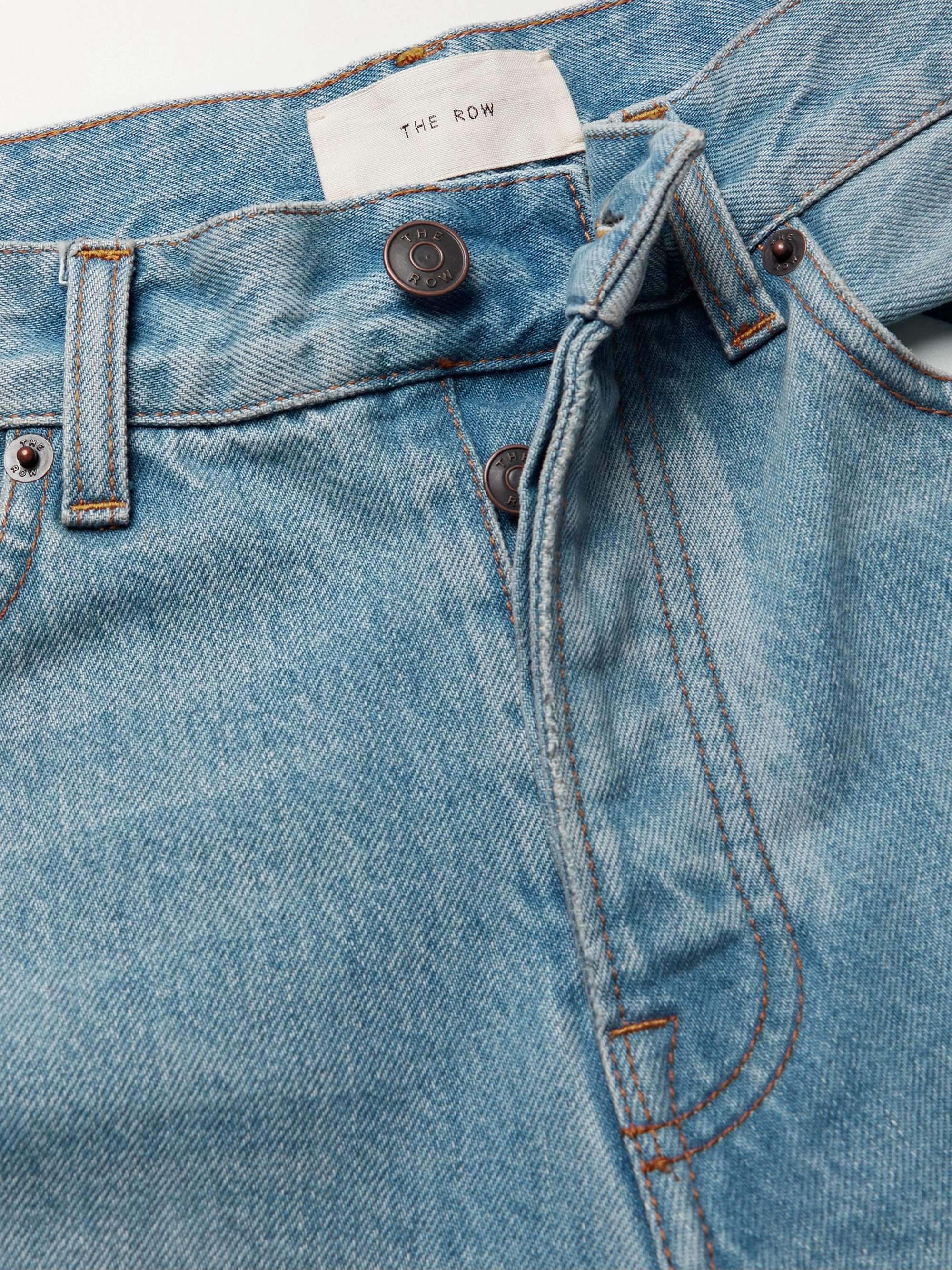 Lesley cropped high-rise flared jeans view