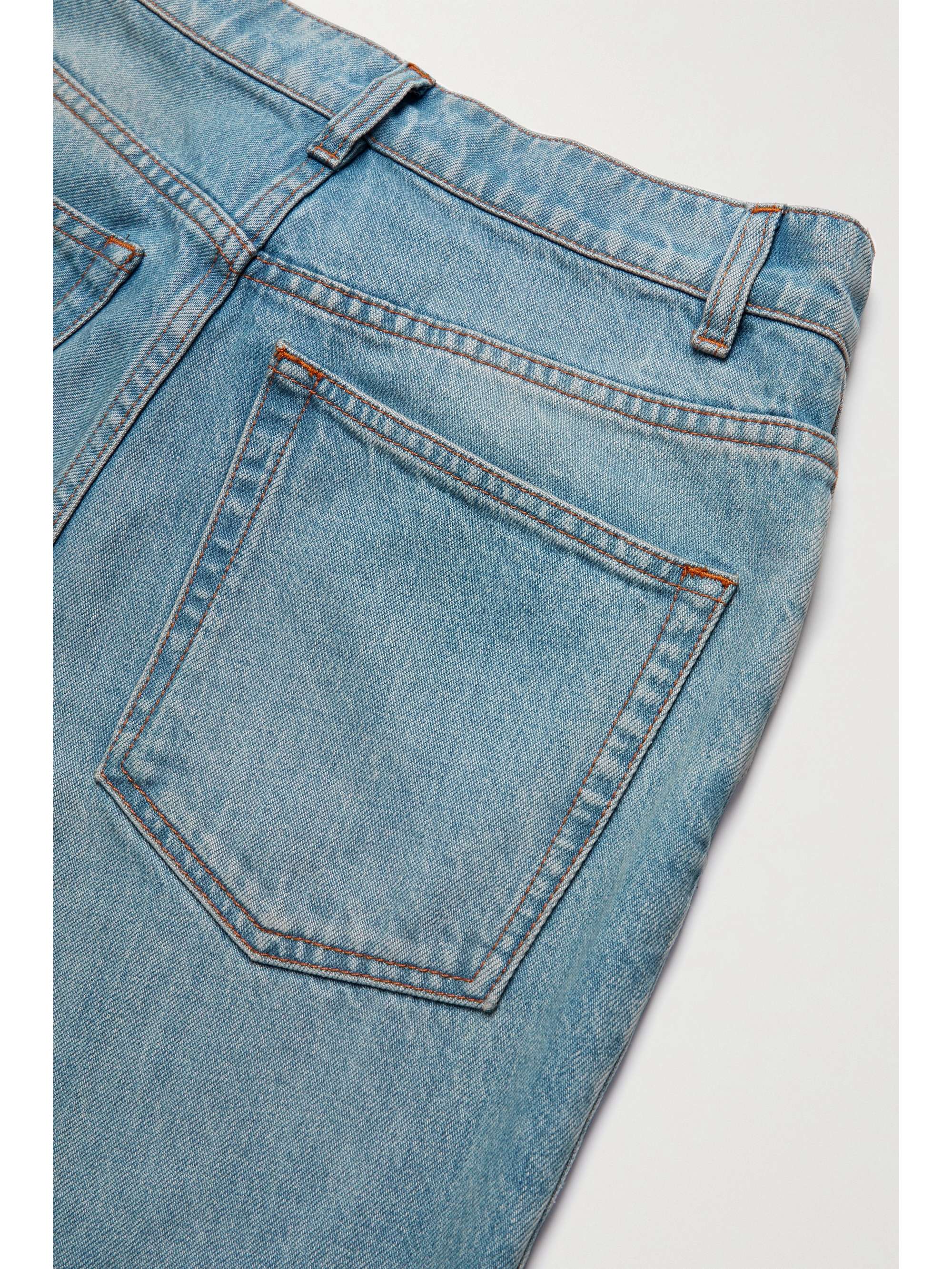 Carlton high-rise straight-leg jeans view