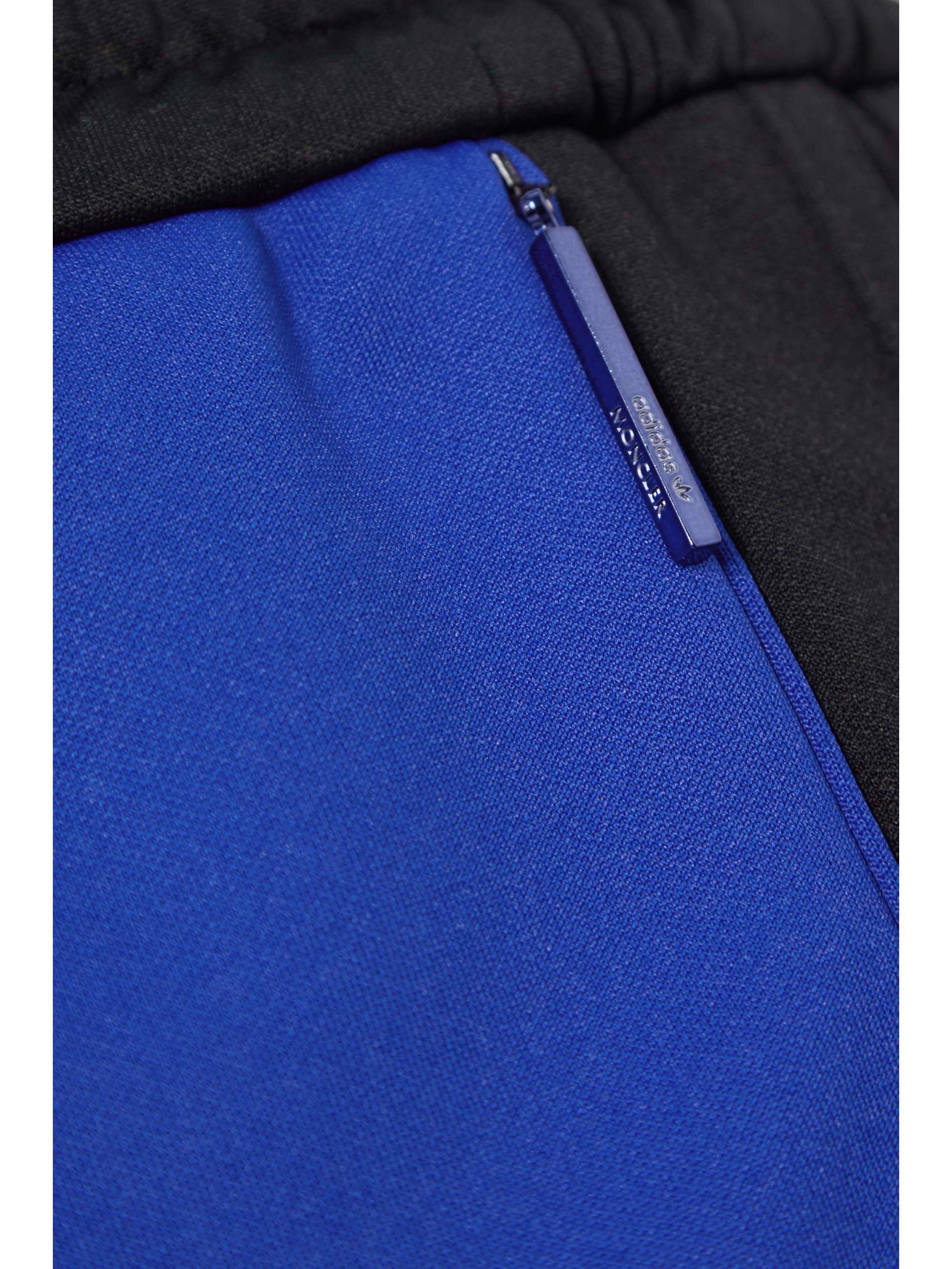+ adidas Originals shell-trimmed two-tone jersey wide-leg track pants view