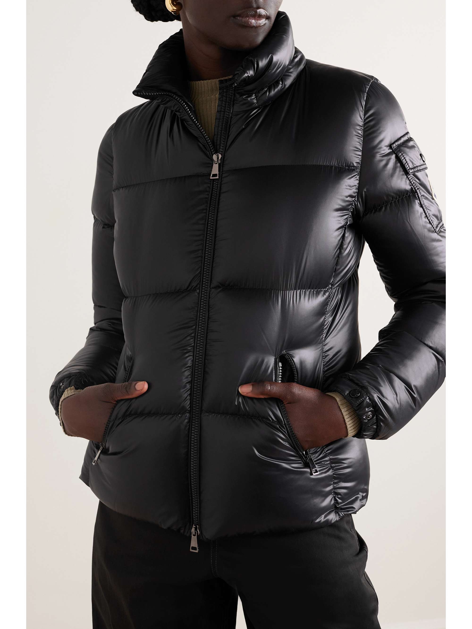 Fourmine hooded quilted shell down jacket view
