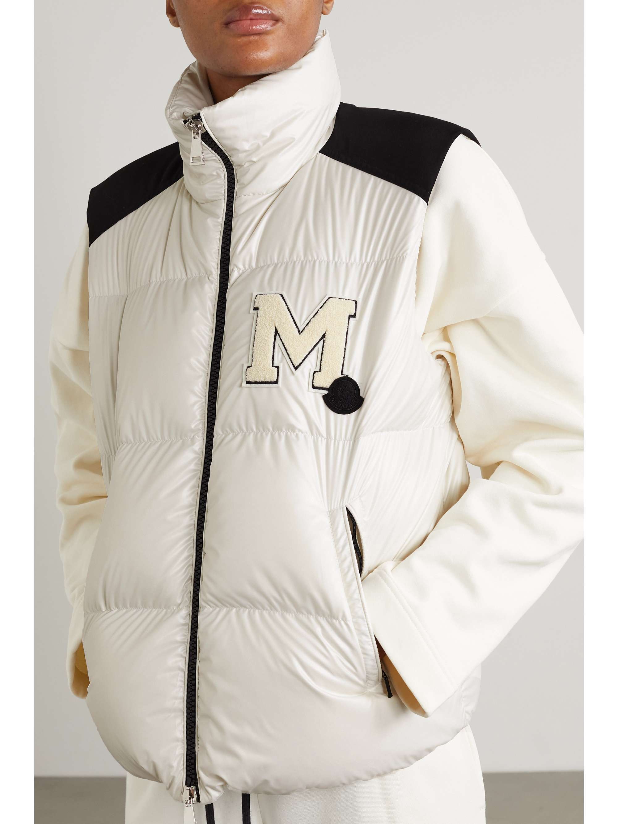 Oder canvas-trimmed quilted recycled-shell down vest view
