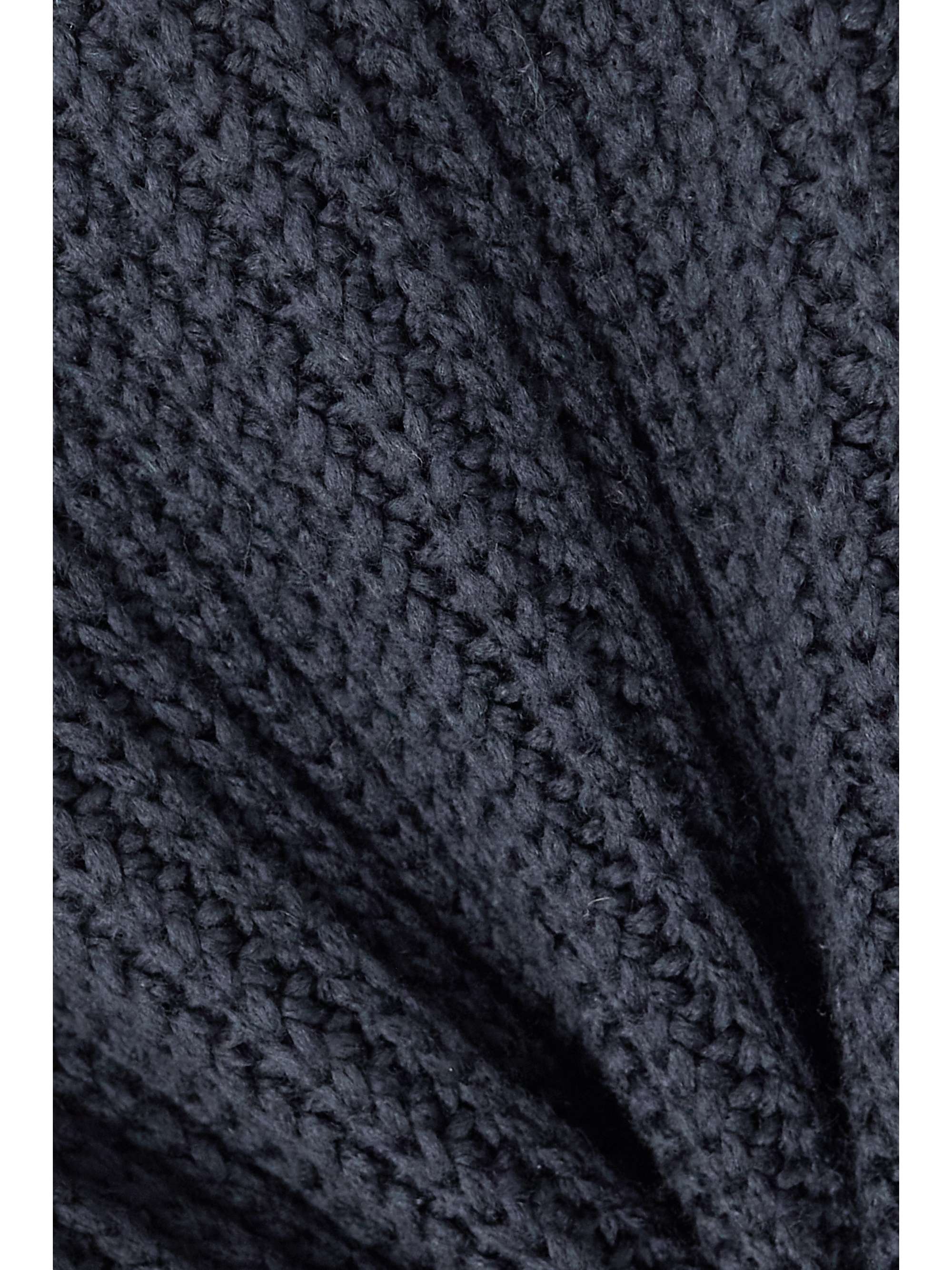 Ribbed wool-blend and quilted shell down jacket view