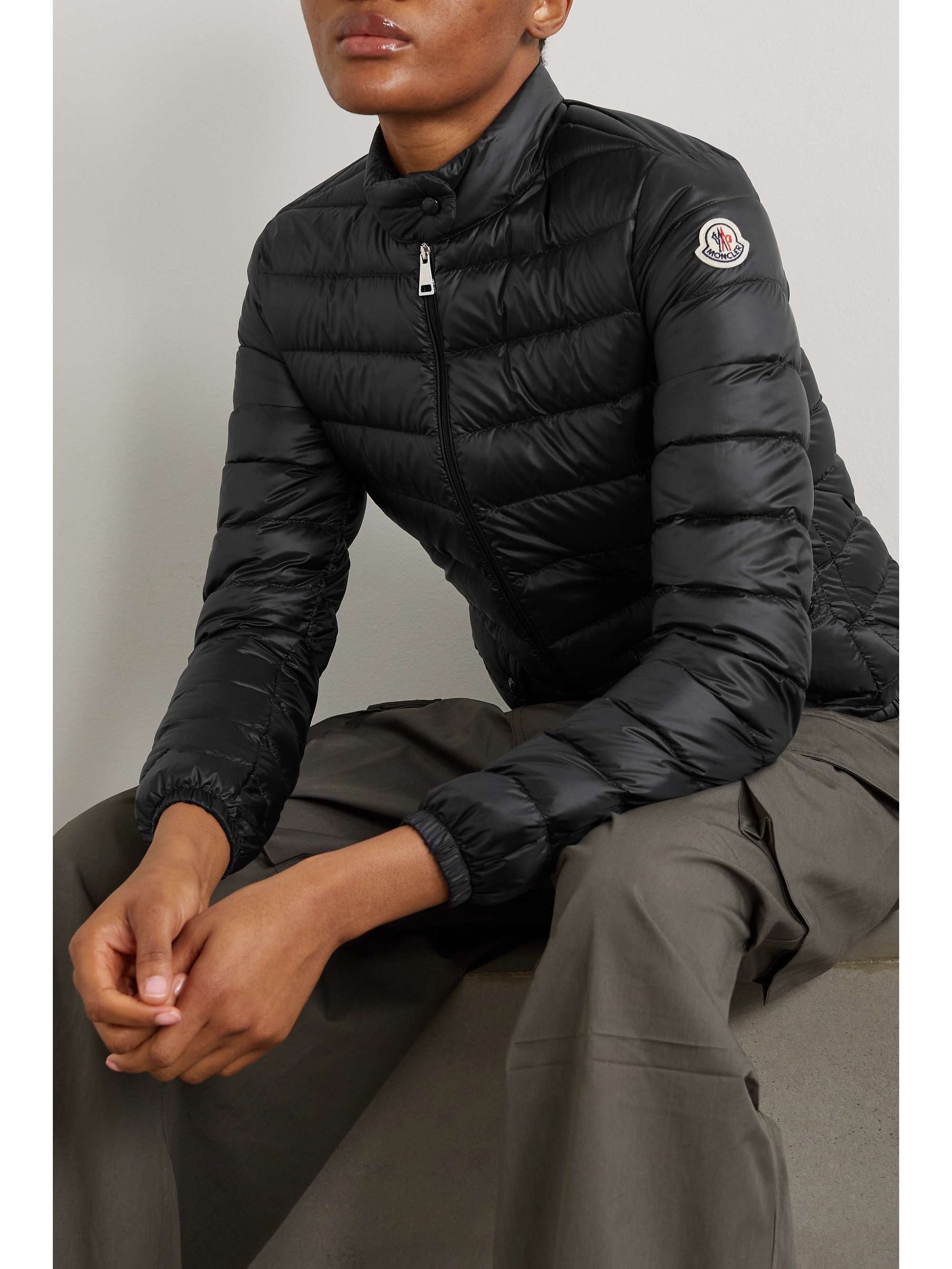 Lans quilted padded shell down jacket view