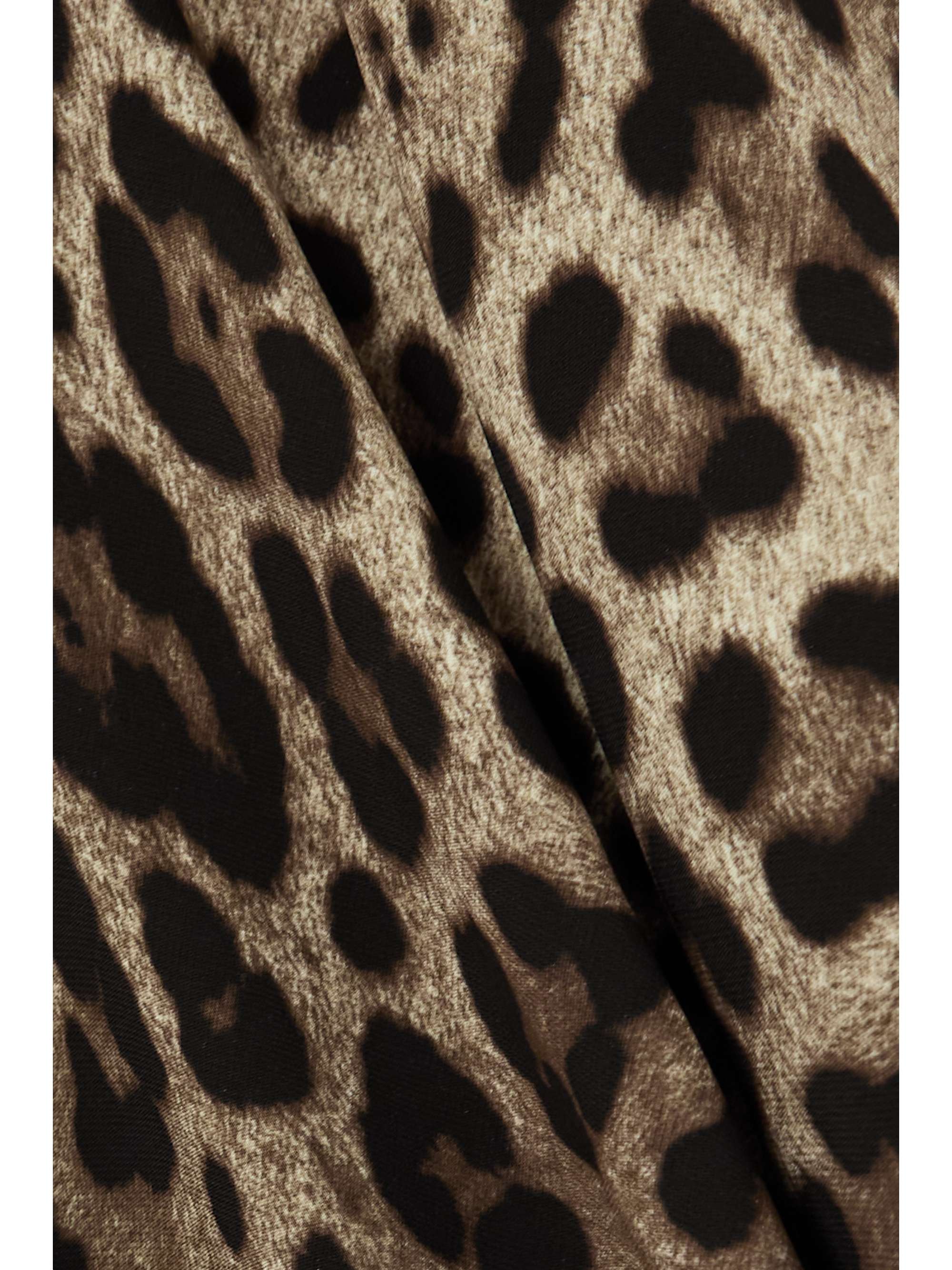 Leopard-print stretch-satin mini dress view