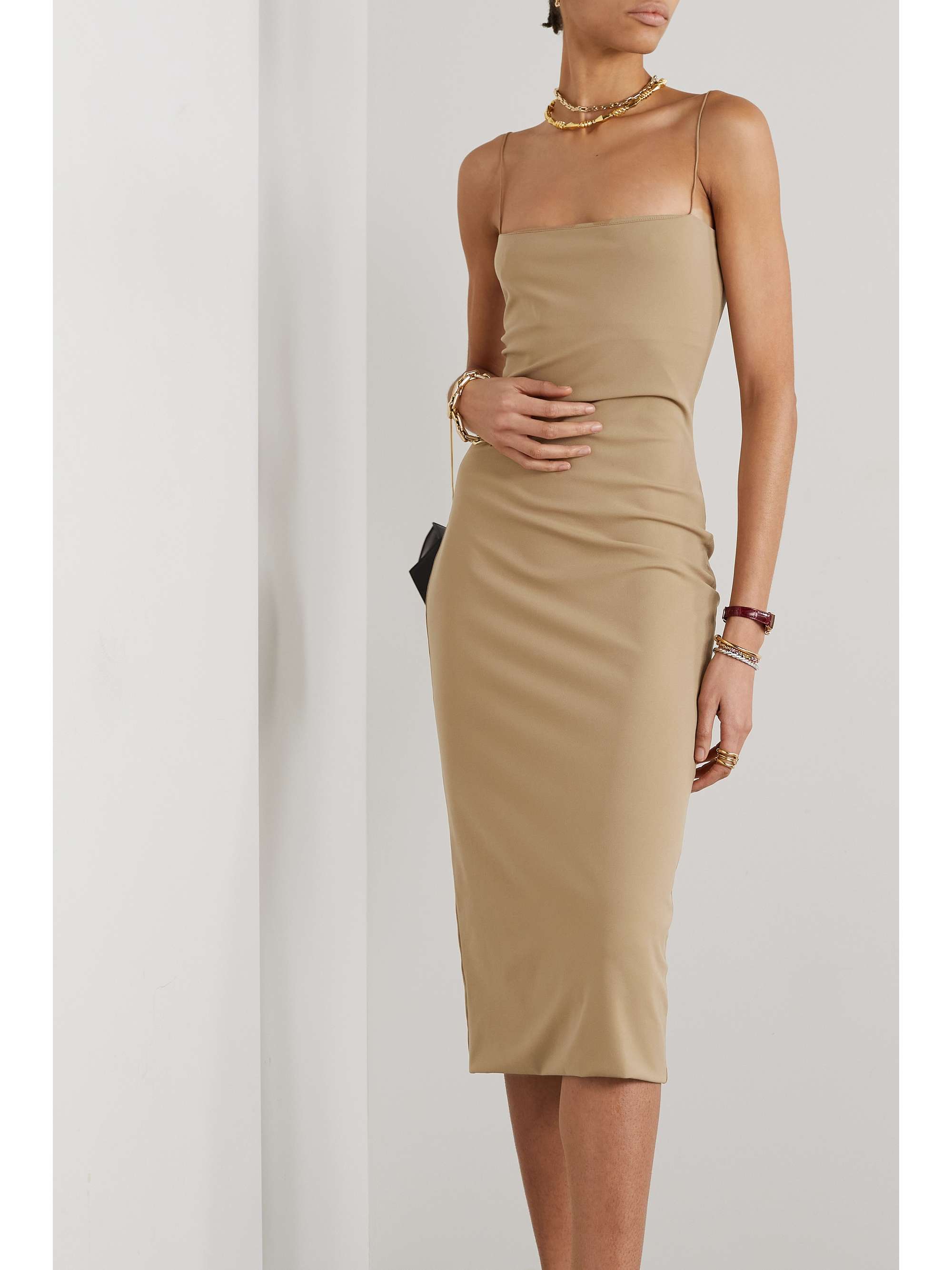 Haku stretch-jersey midi dress view
