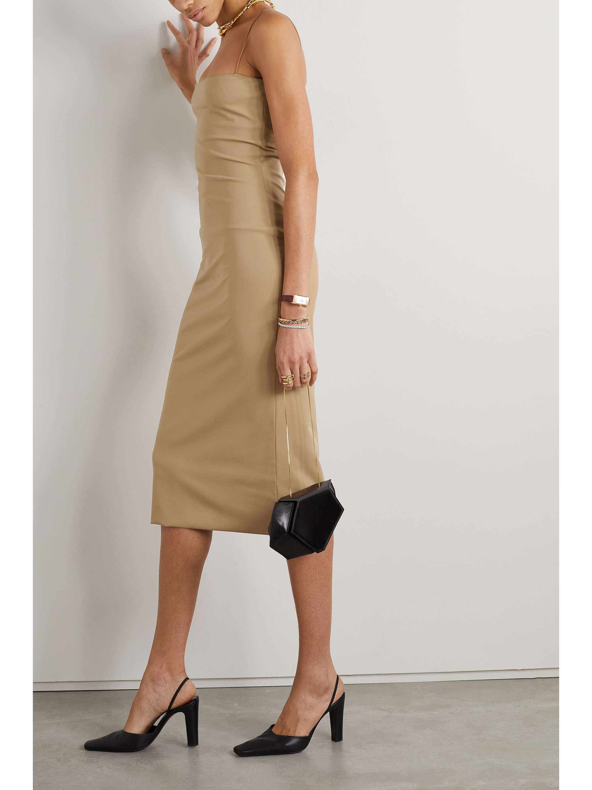 Haku stretch-jersey midi dress view