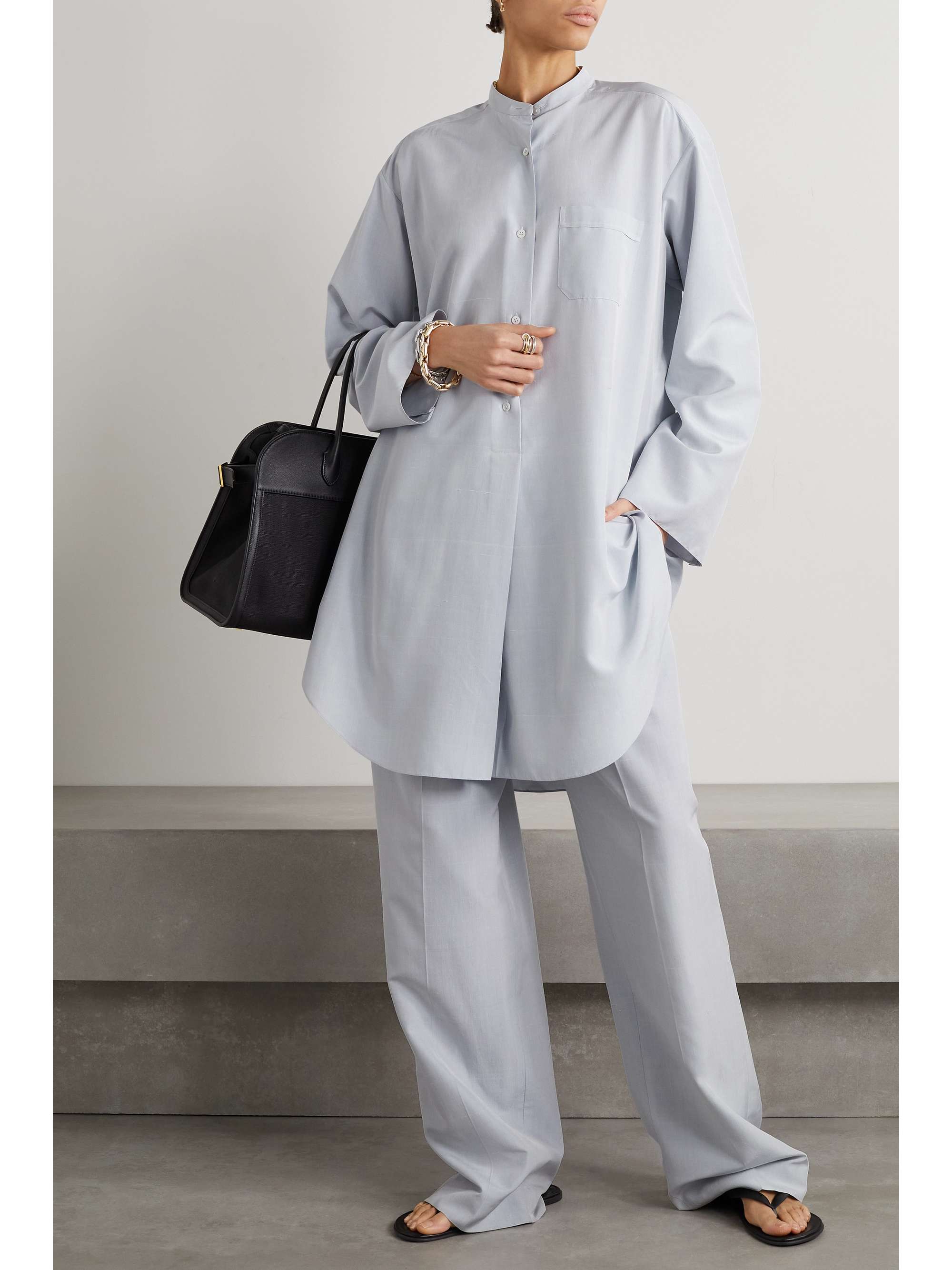 Come oversized silk tunic view