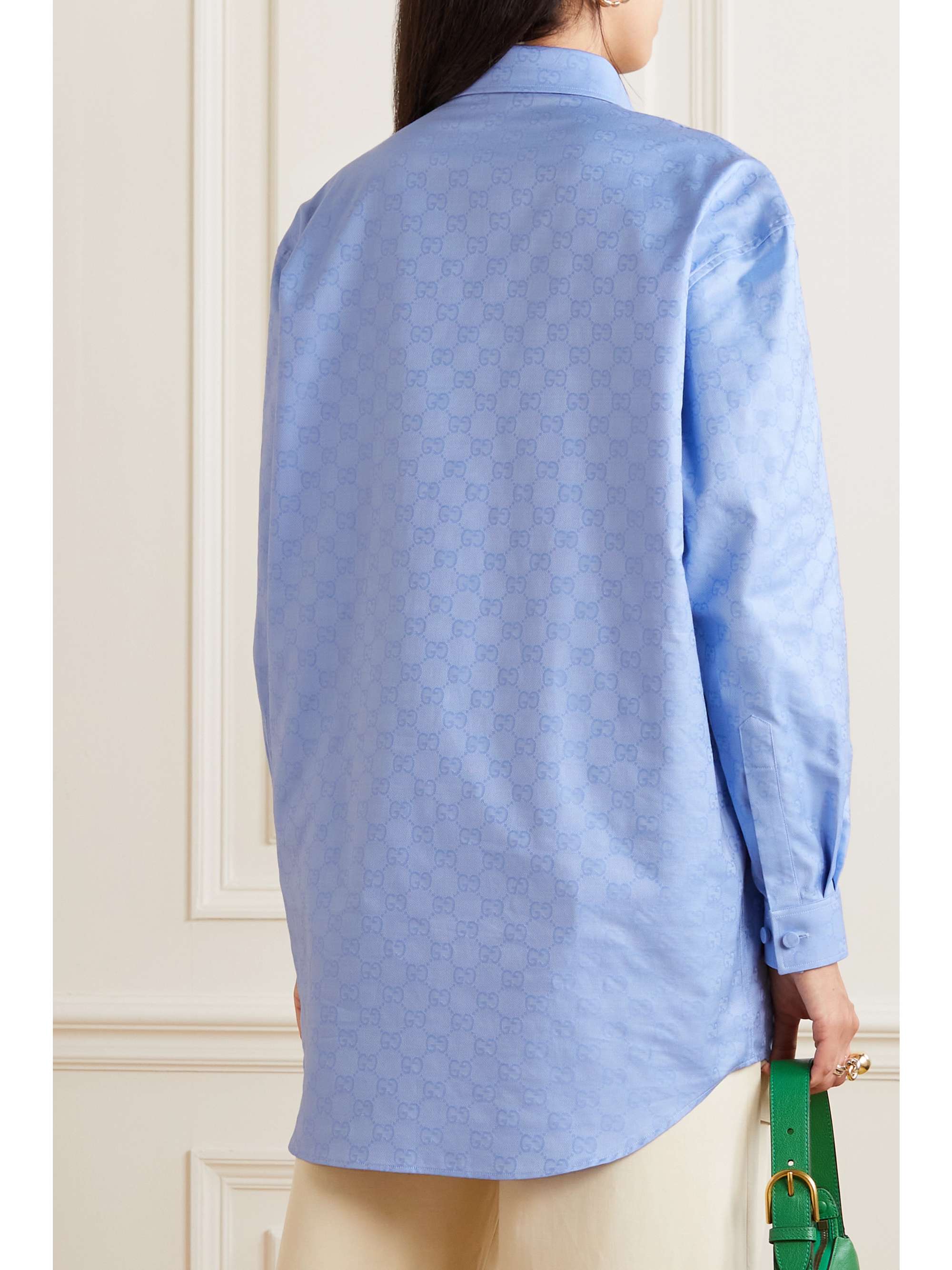 GG Supreme cotton Oxford-jacquard shirt view