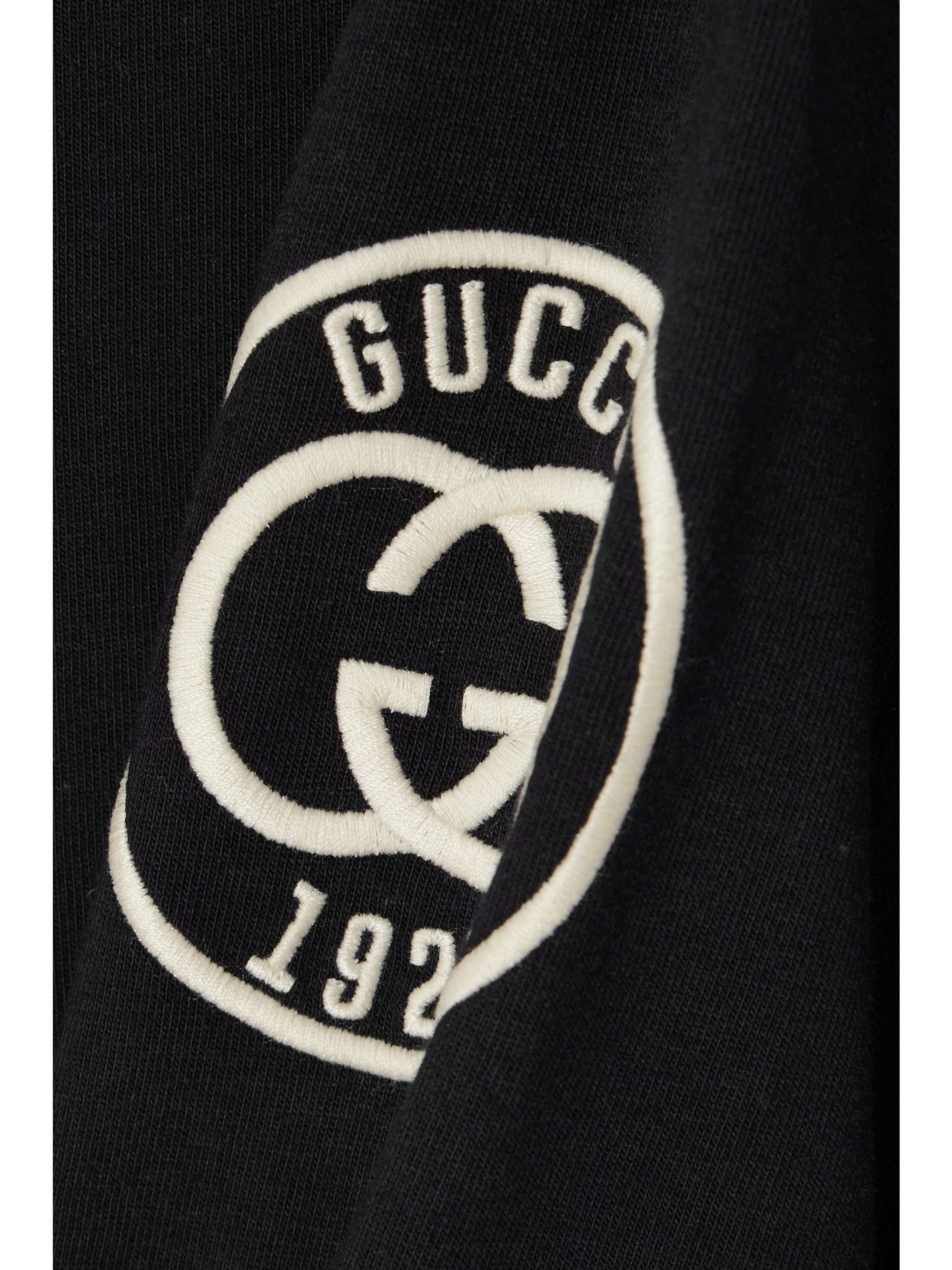 Embroidered cotton-jersey T-shirt view