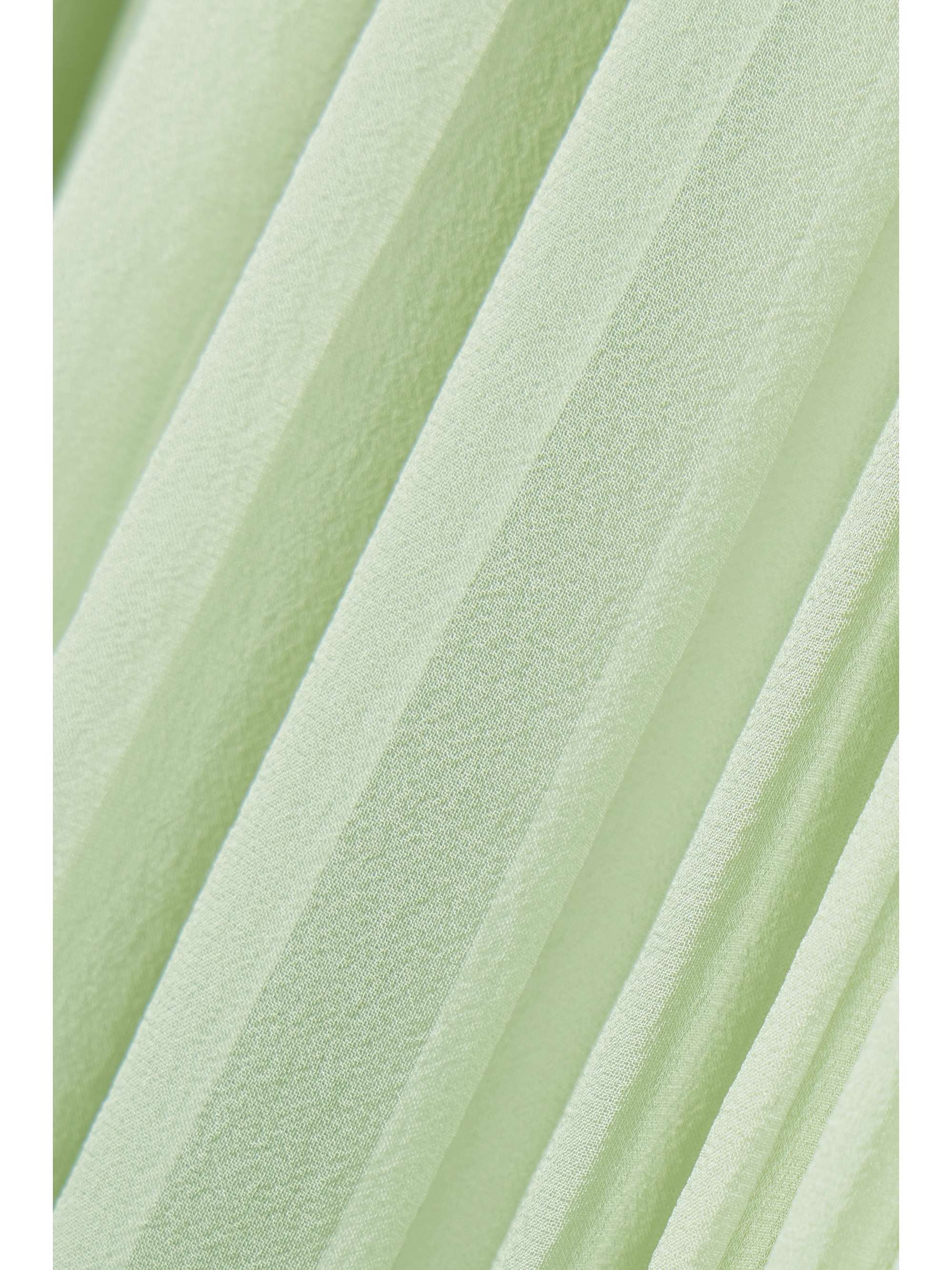 Cape-effect pleated chiffon mini dress view