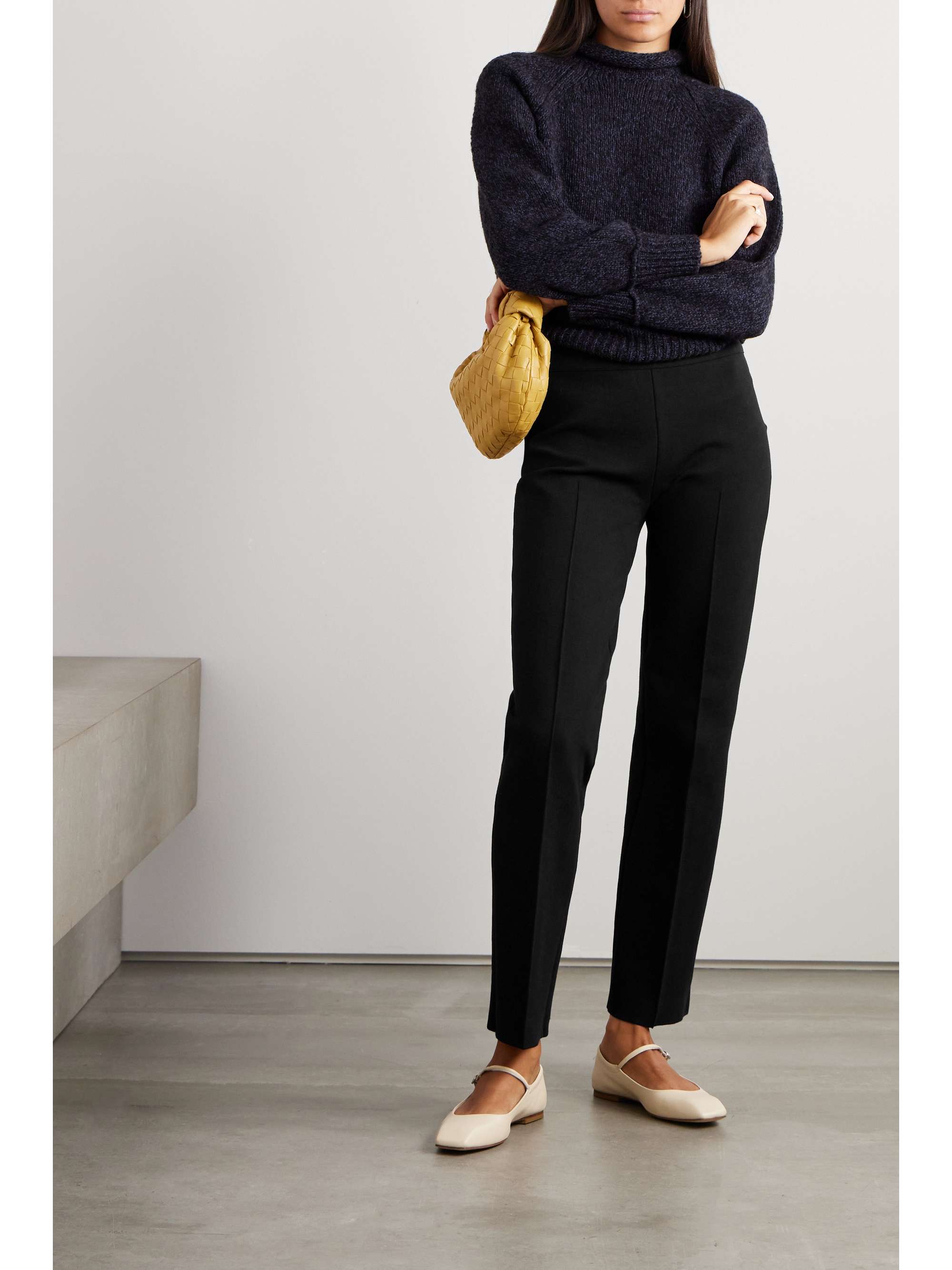 Jules stretch-cotton straight-leg pants view