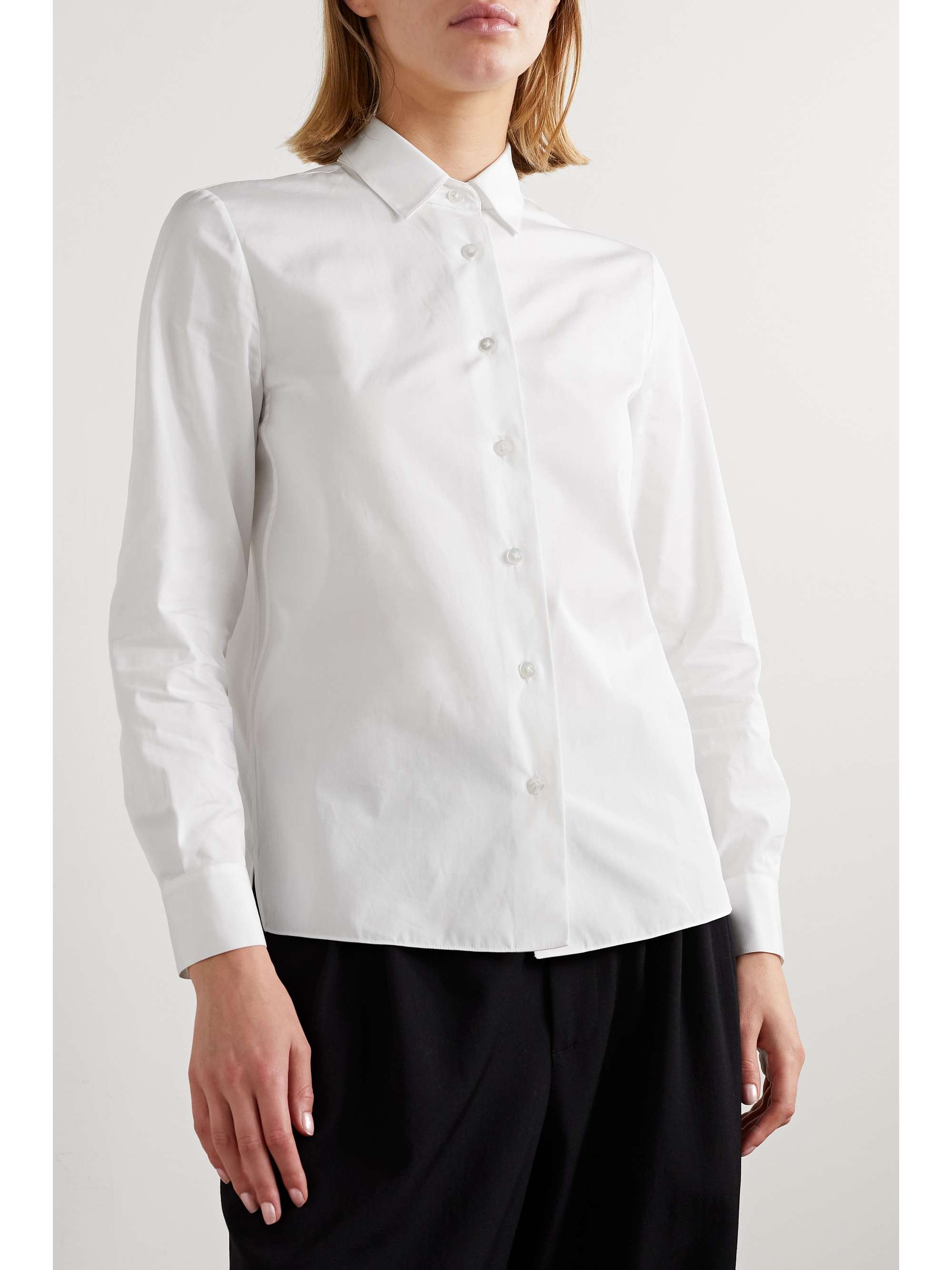 Sadie cotton-poplin shirt view