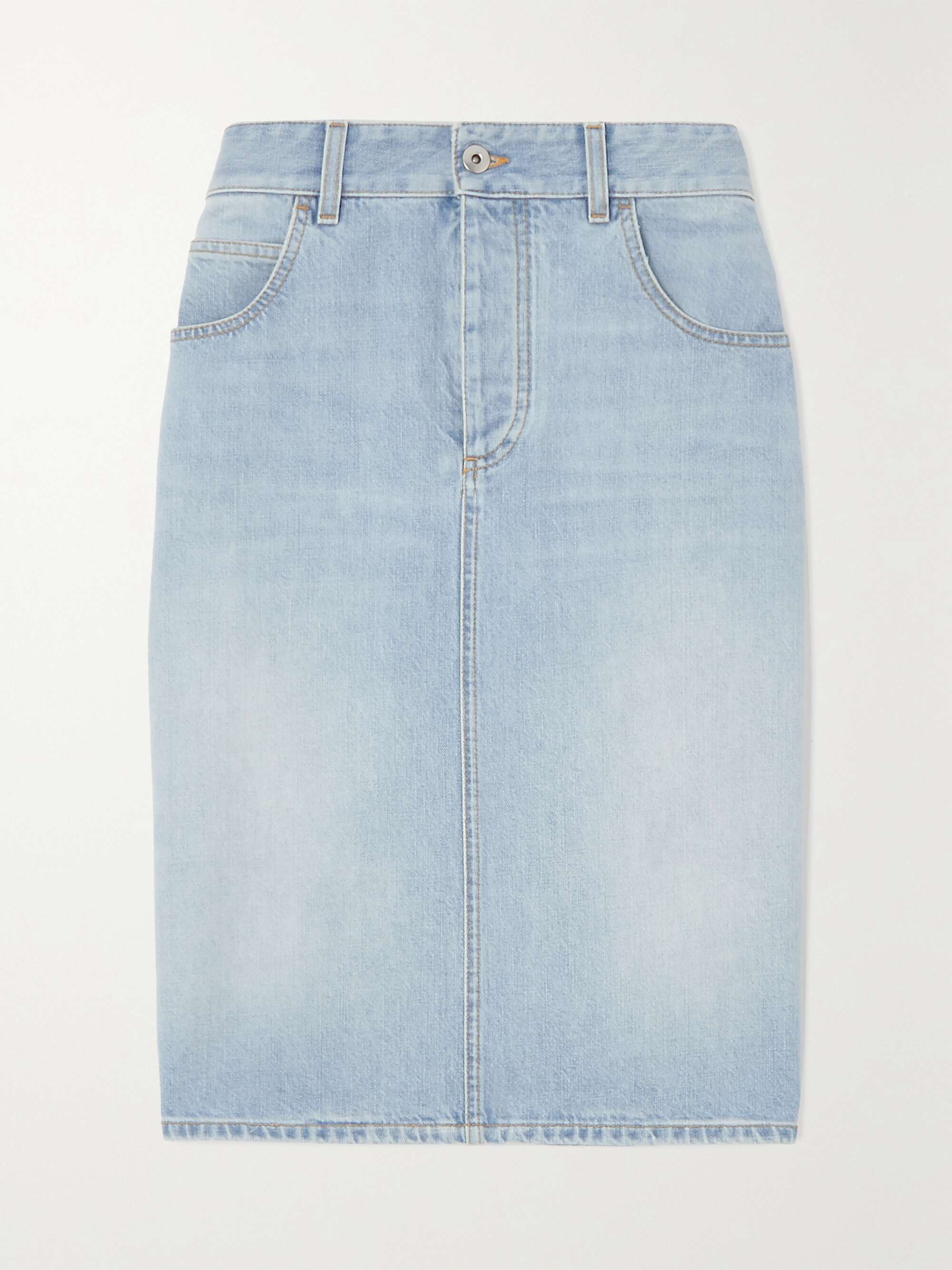 Denim skirt view