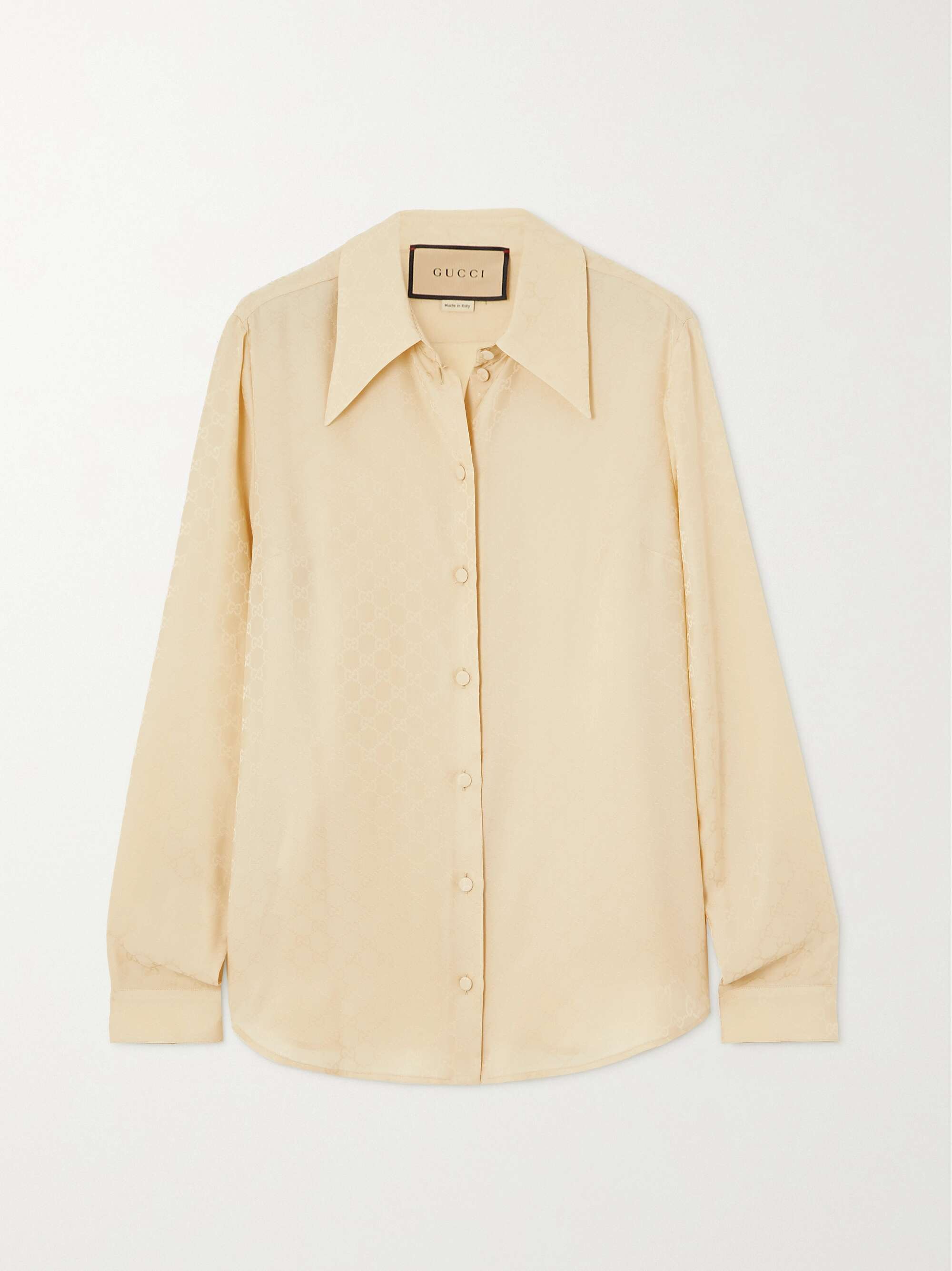 Silk-jacquard shirt view