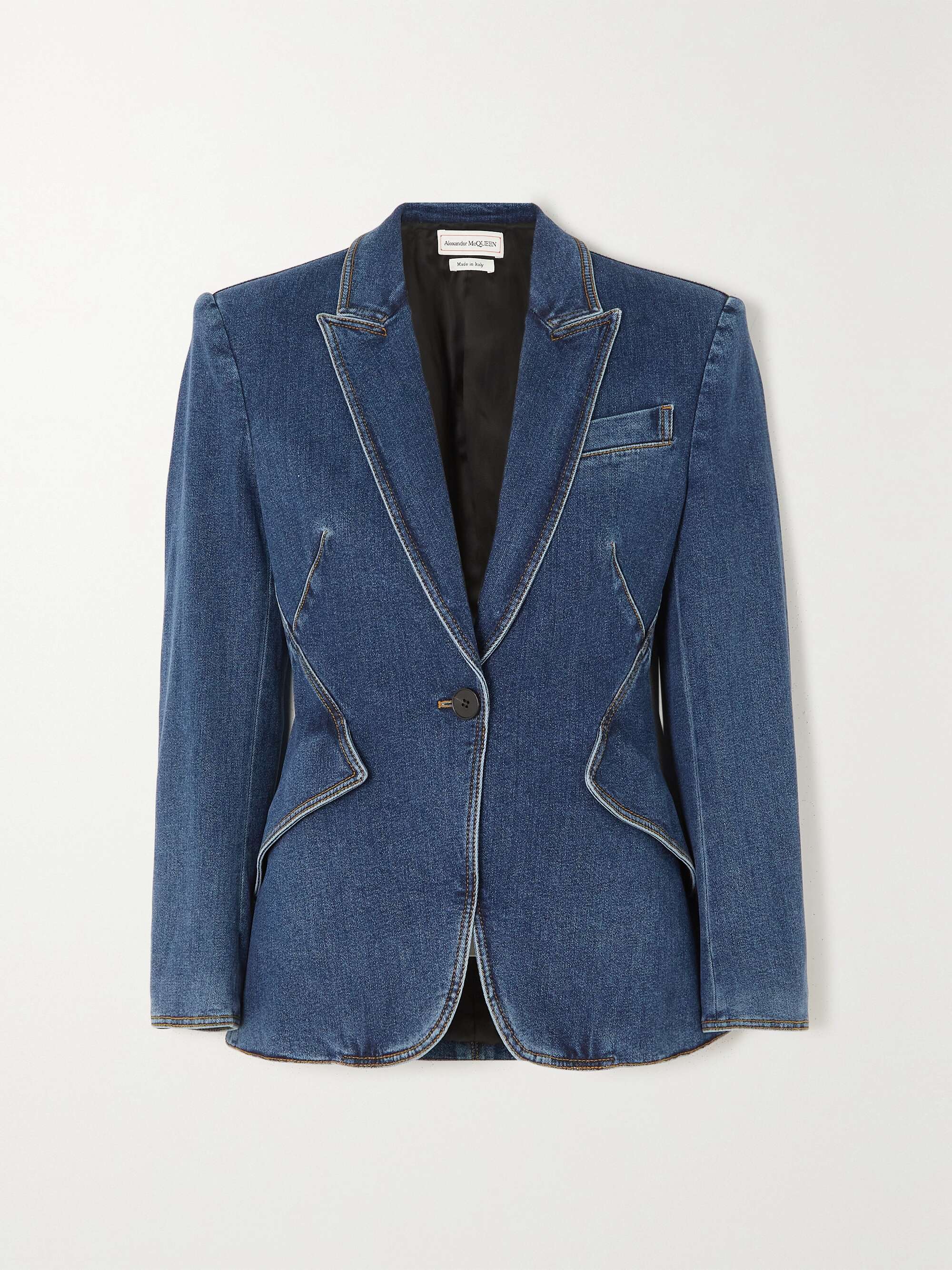 Denim blazer view