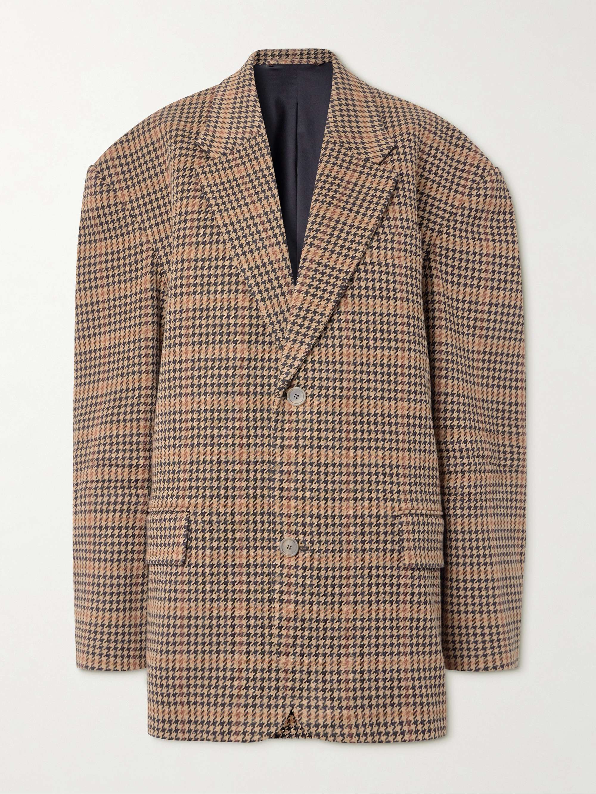 Houndstooth knitted blazer view
