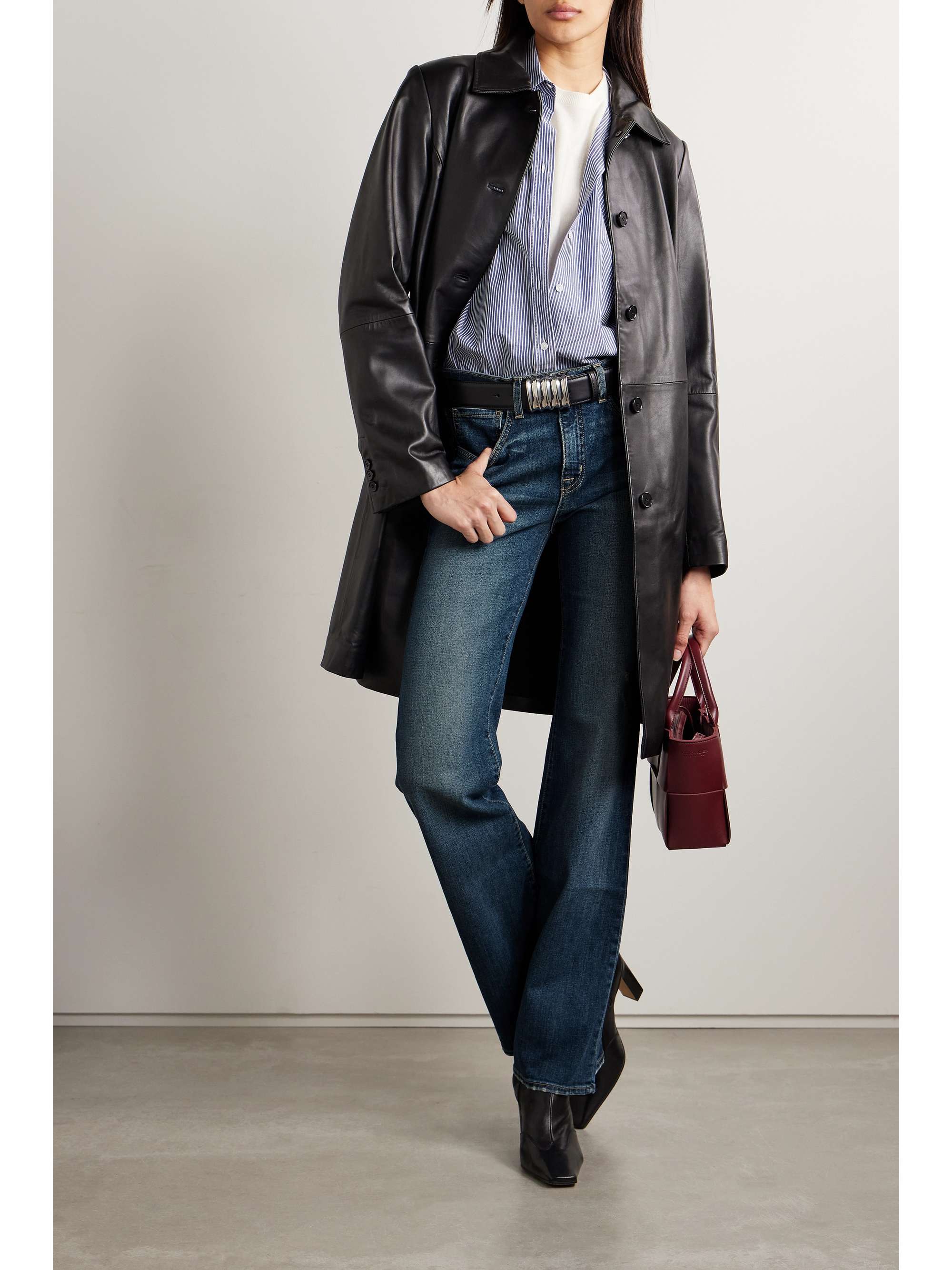Celia high-rise straight-leg jeans view