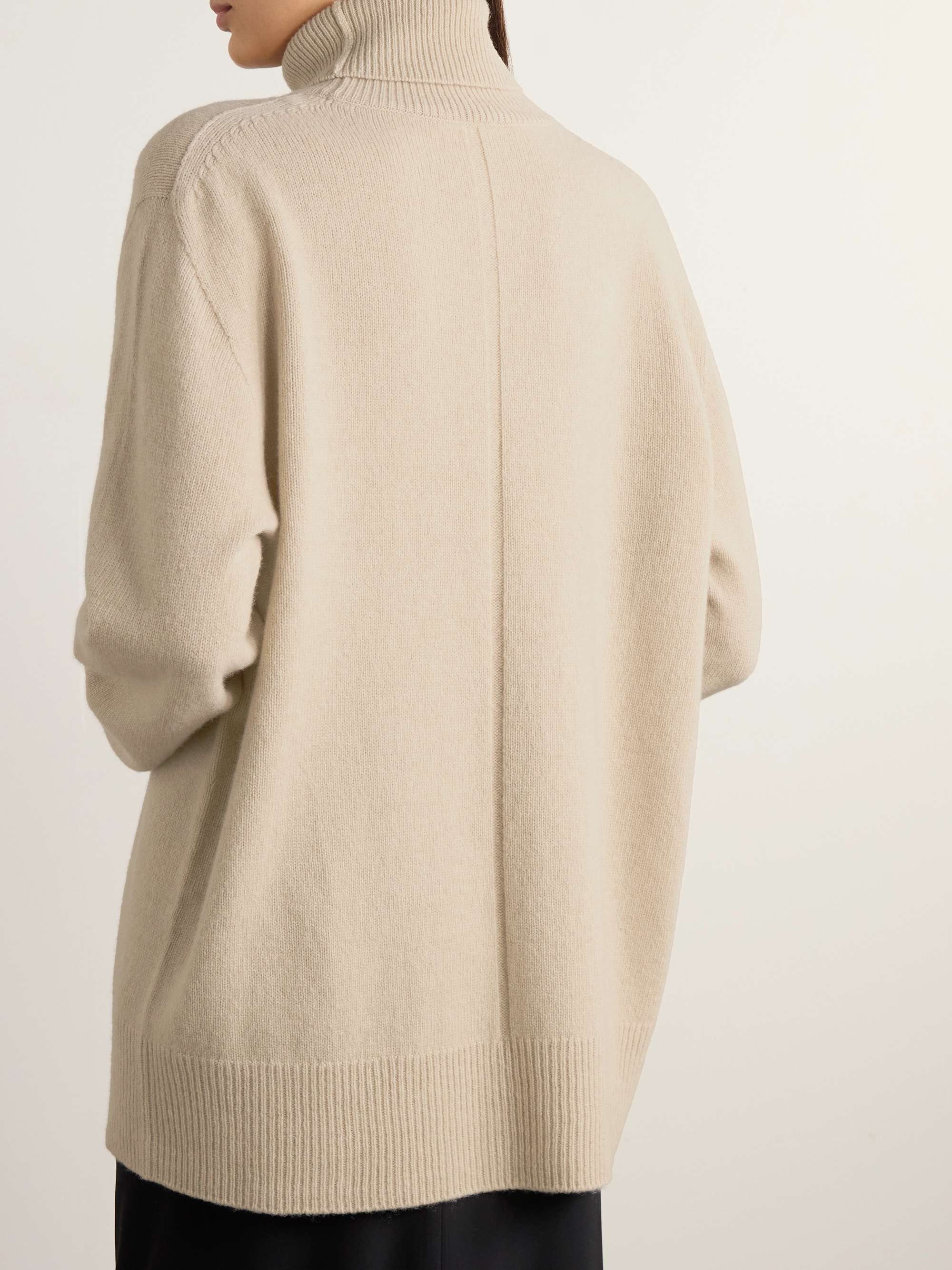 Stepny oversized wool and cashmere-blend turtleneck sweater view