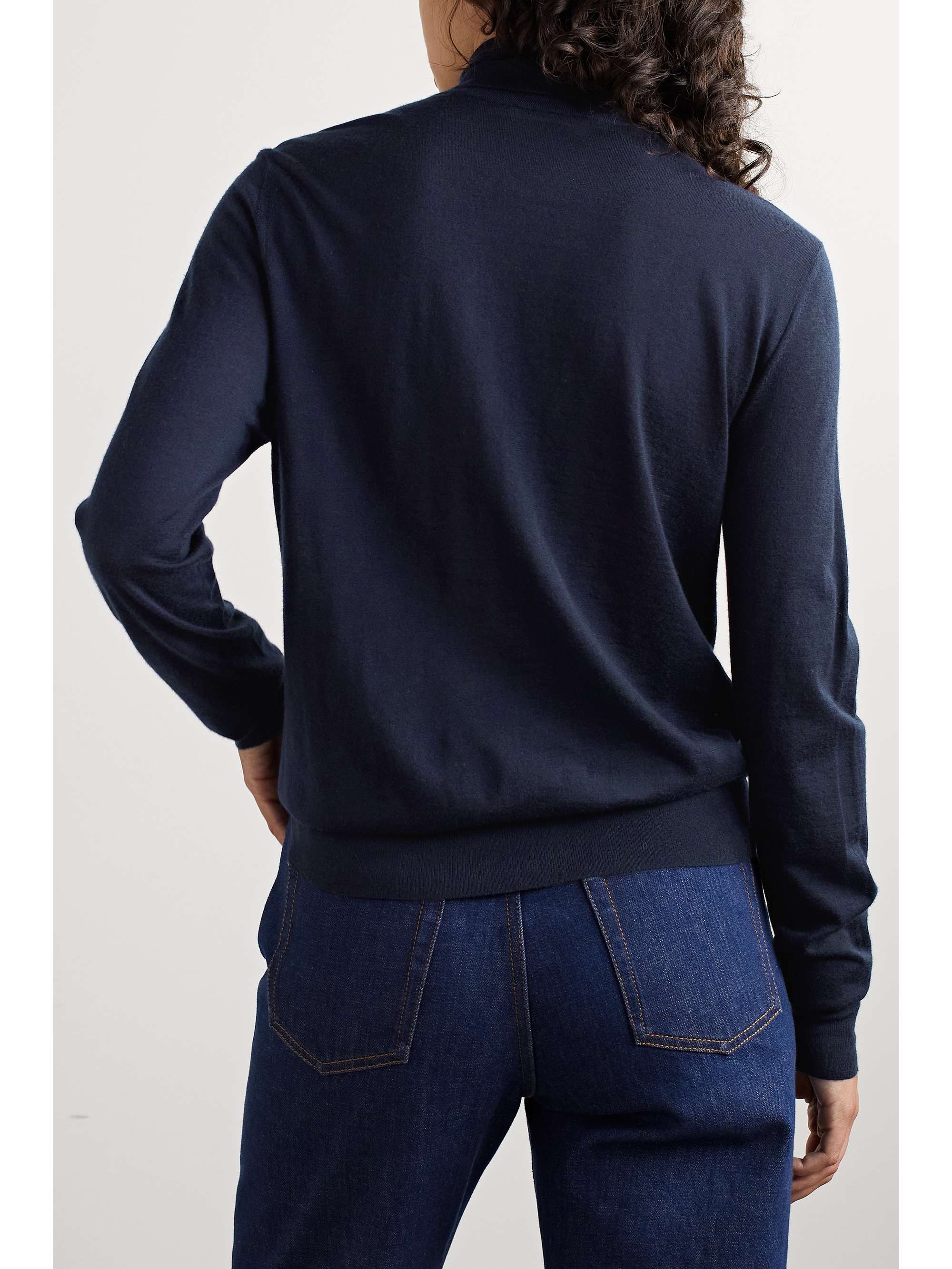 Eva cashmere turtleneck sweater view