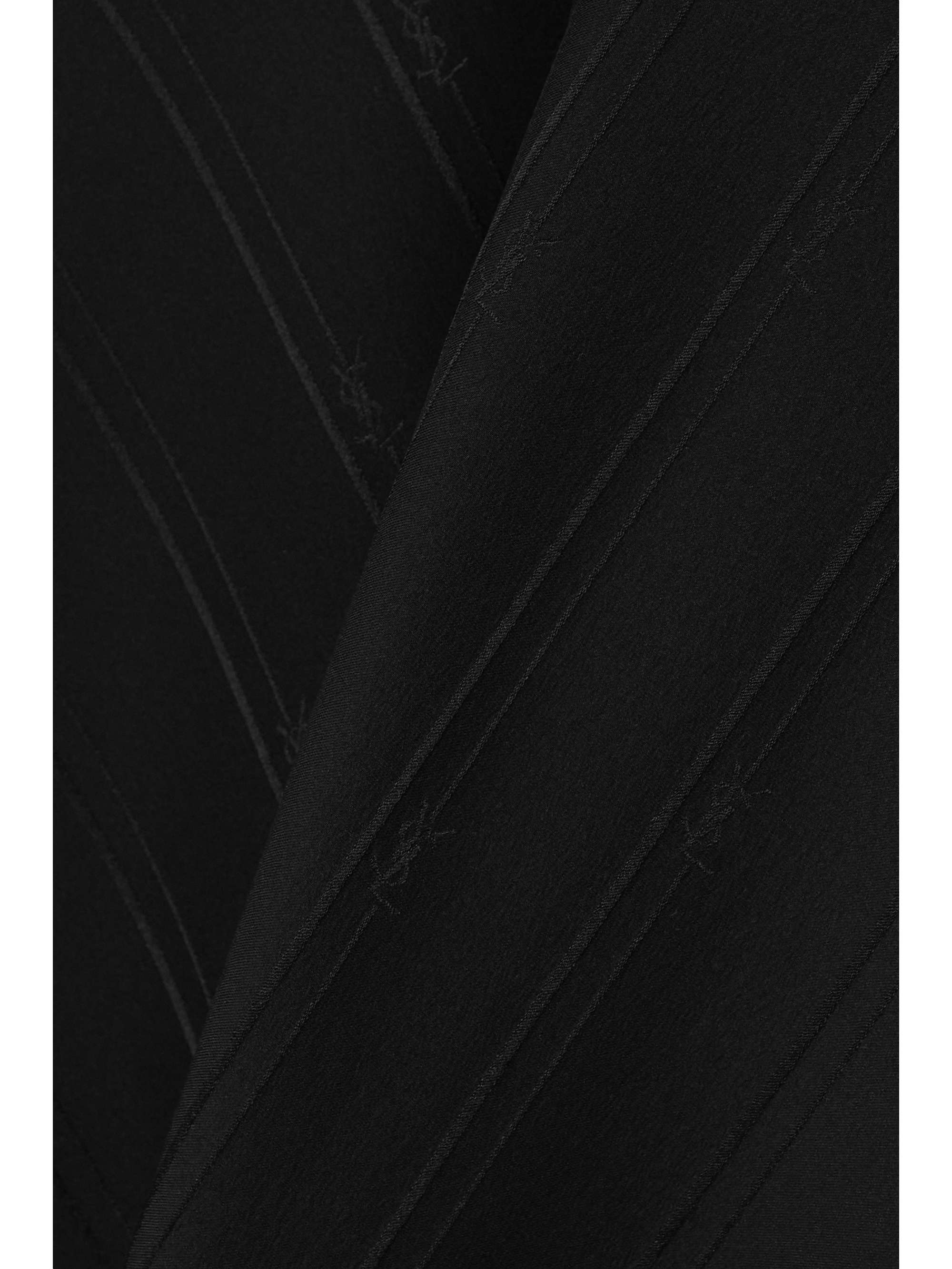 Striped silk-georgette shirt view