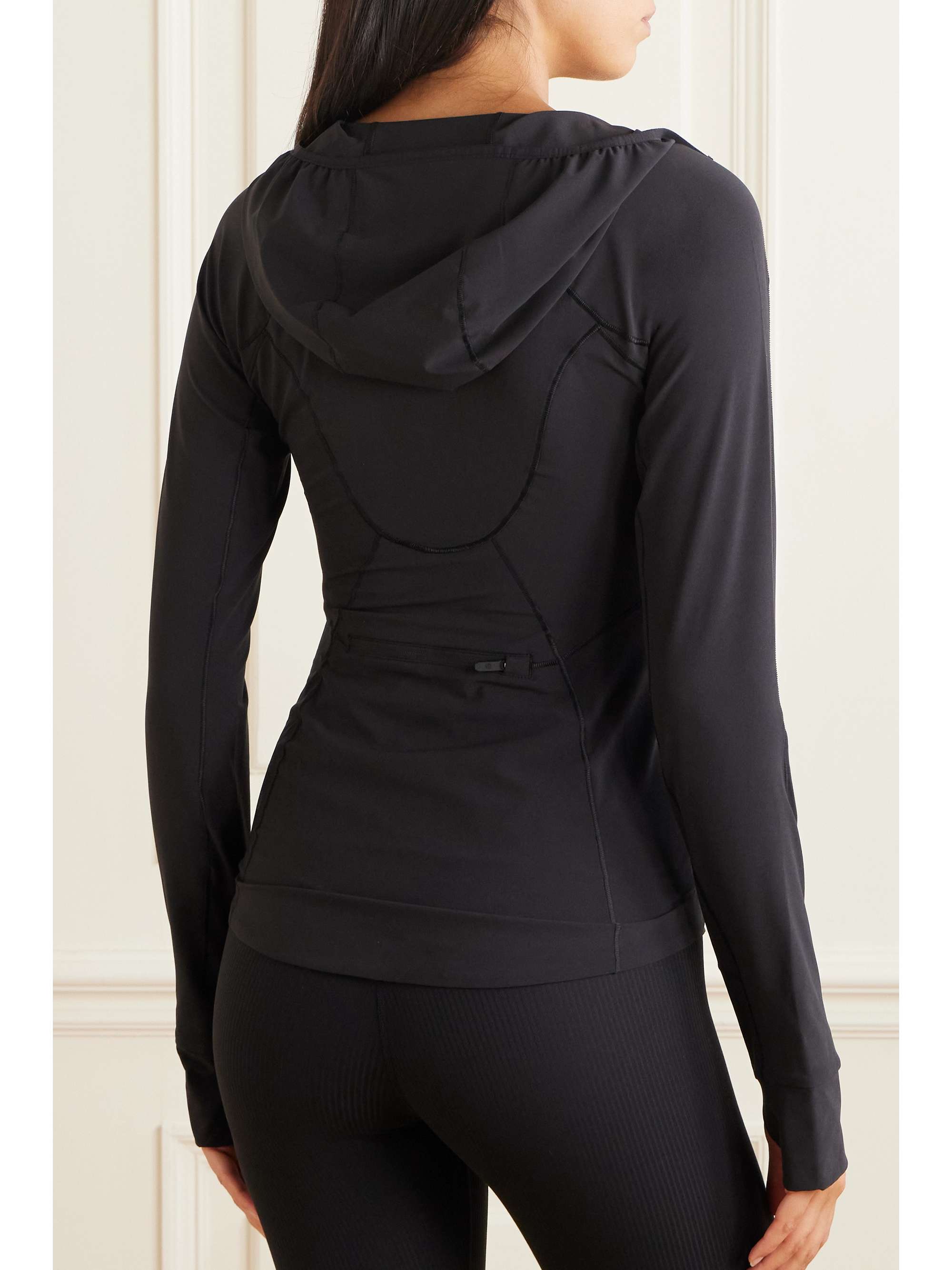 Mist Over hooded stretch recycled jacket view