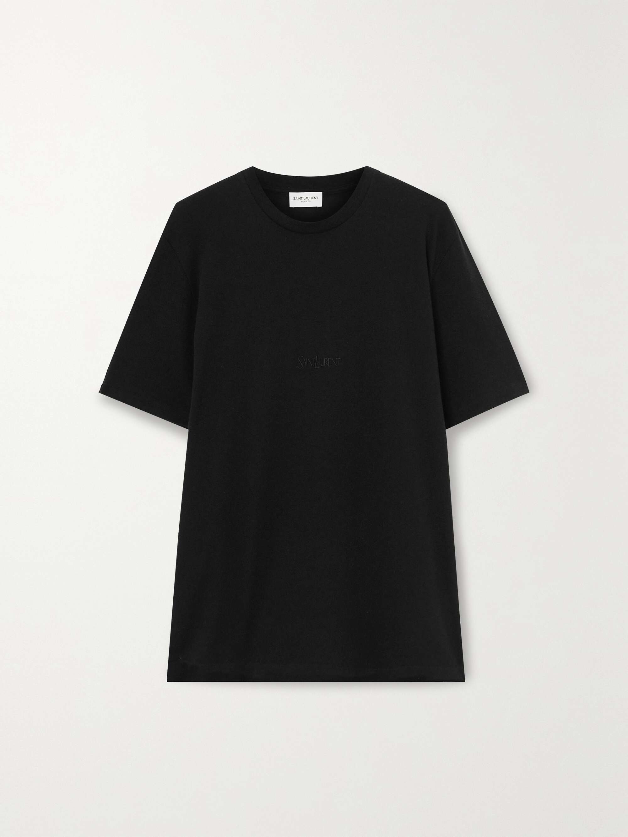 Embroidered cotton T-shirt view