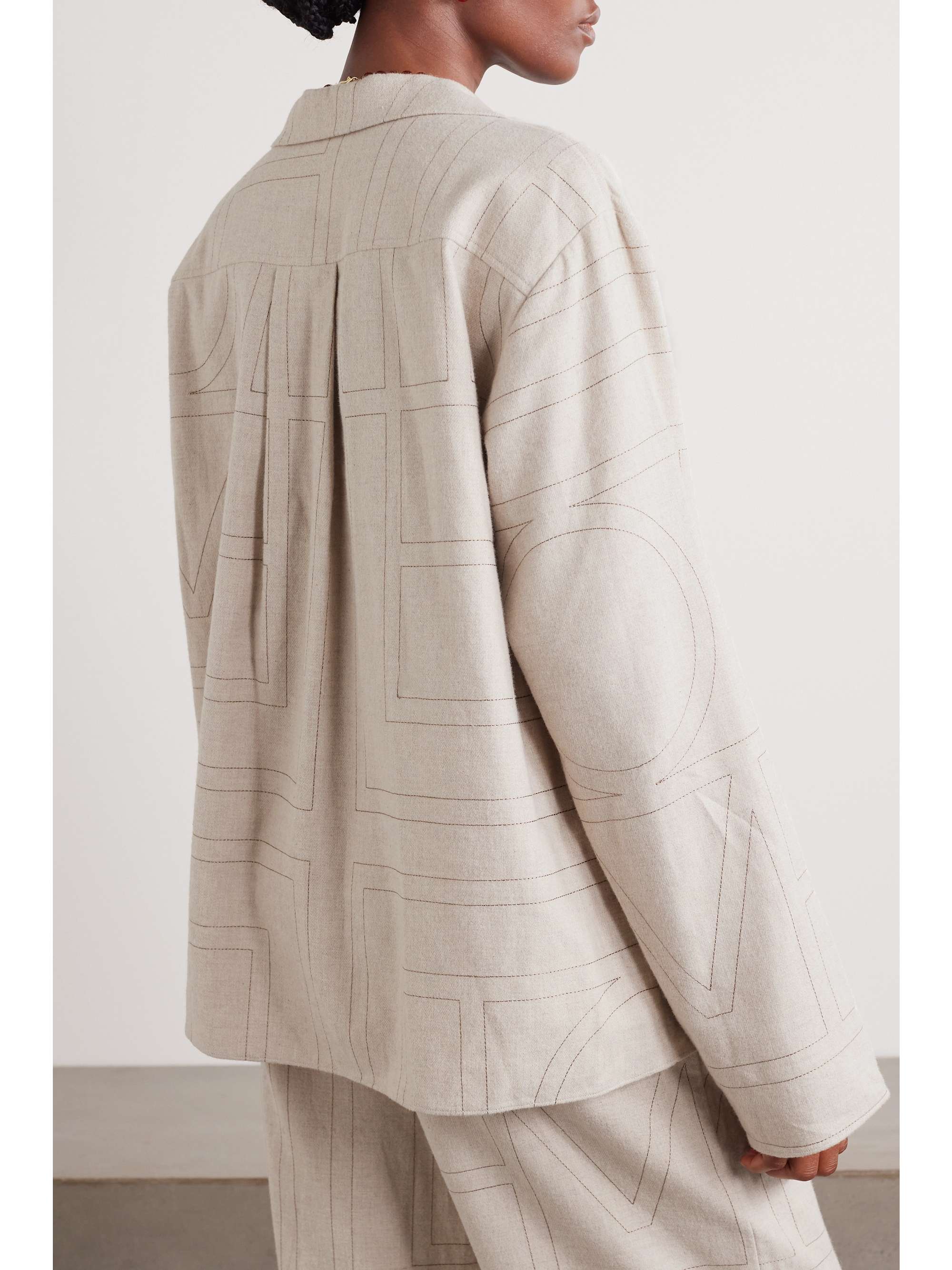 + NET SUSTAIN embroidered LENZING™ Modal-flannel shirt view