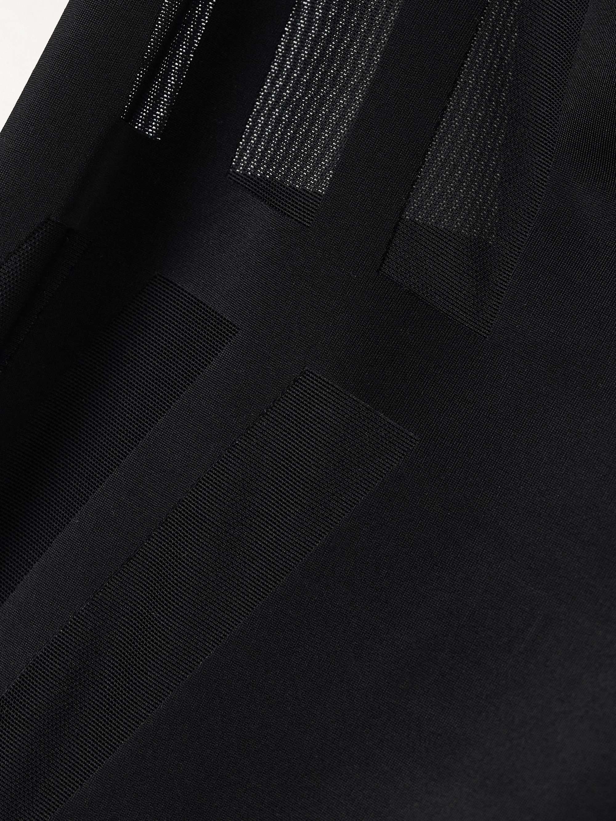 Luxe Control stretch mesh-trimmed tech-jersey bodysuit view