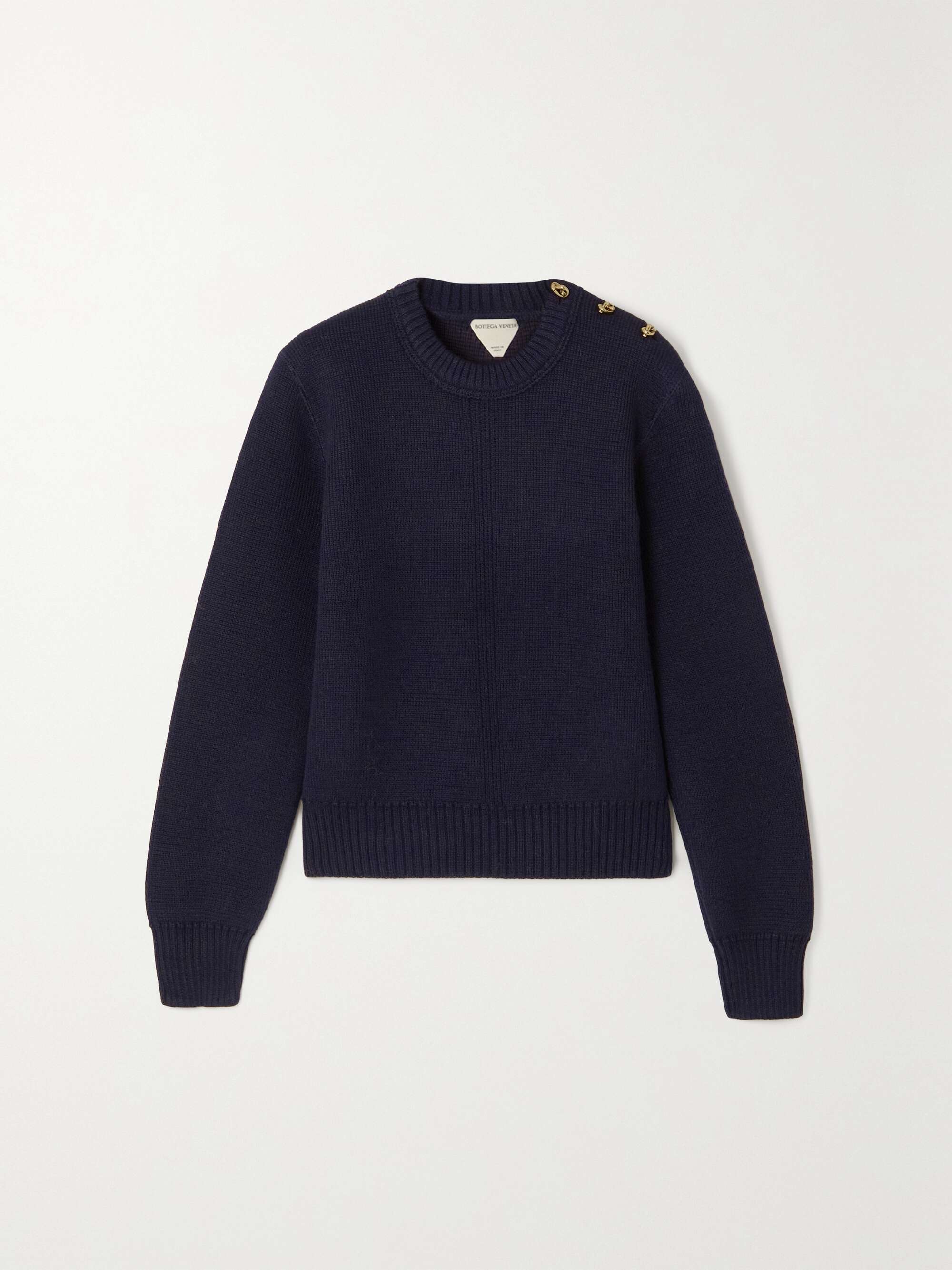 Ribbed-knit wool sweater view
