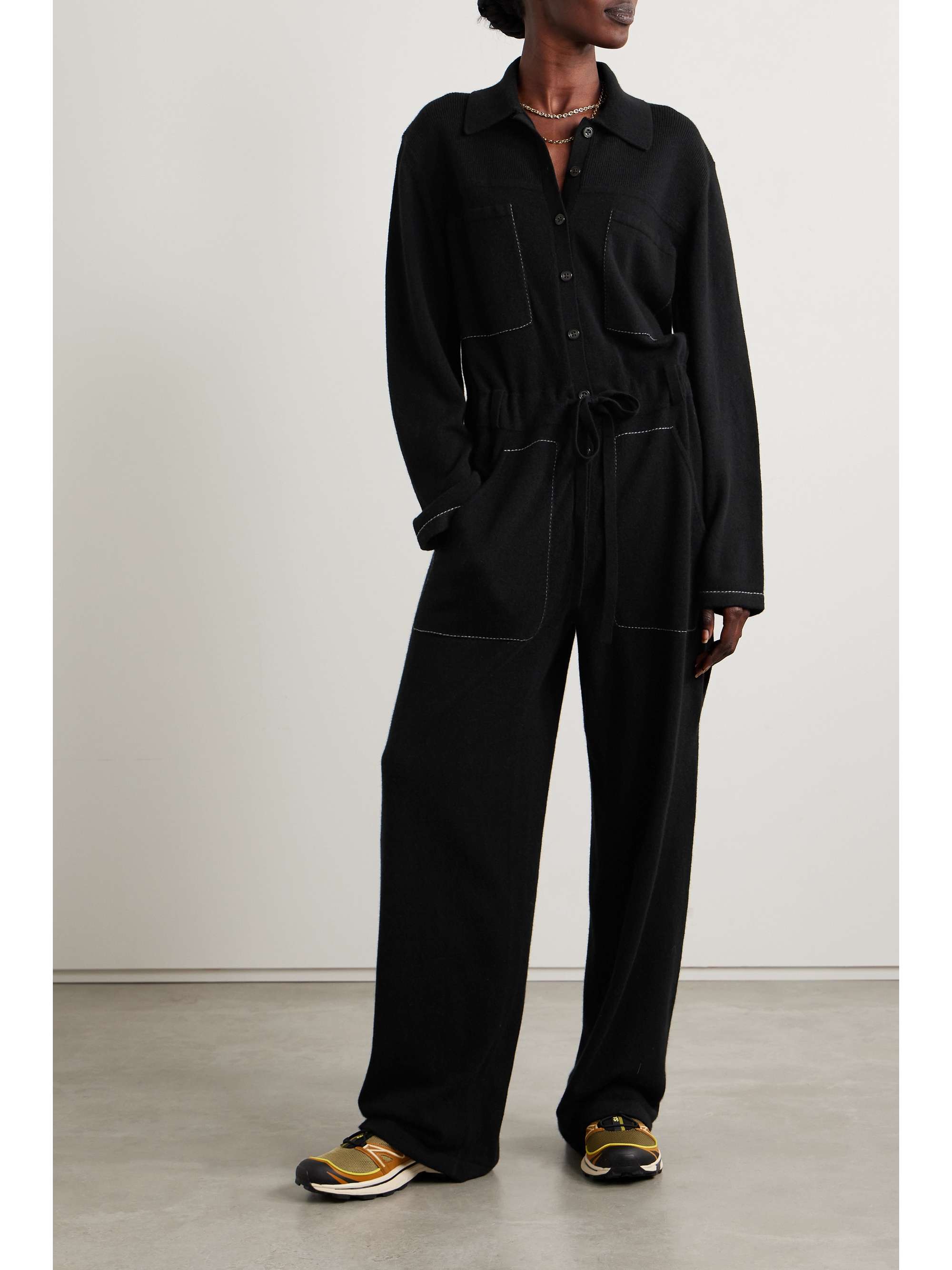 Everywear cashmere jumpsuit view