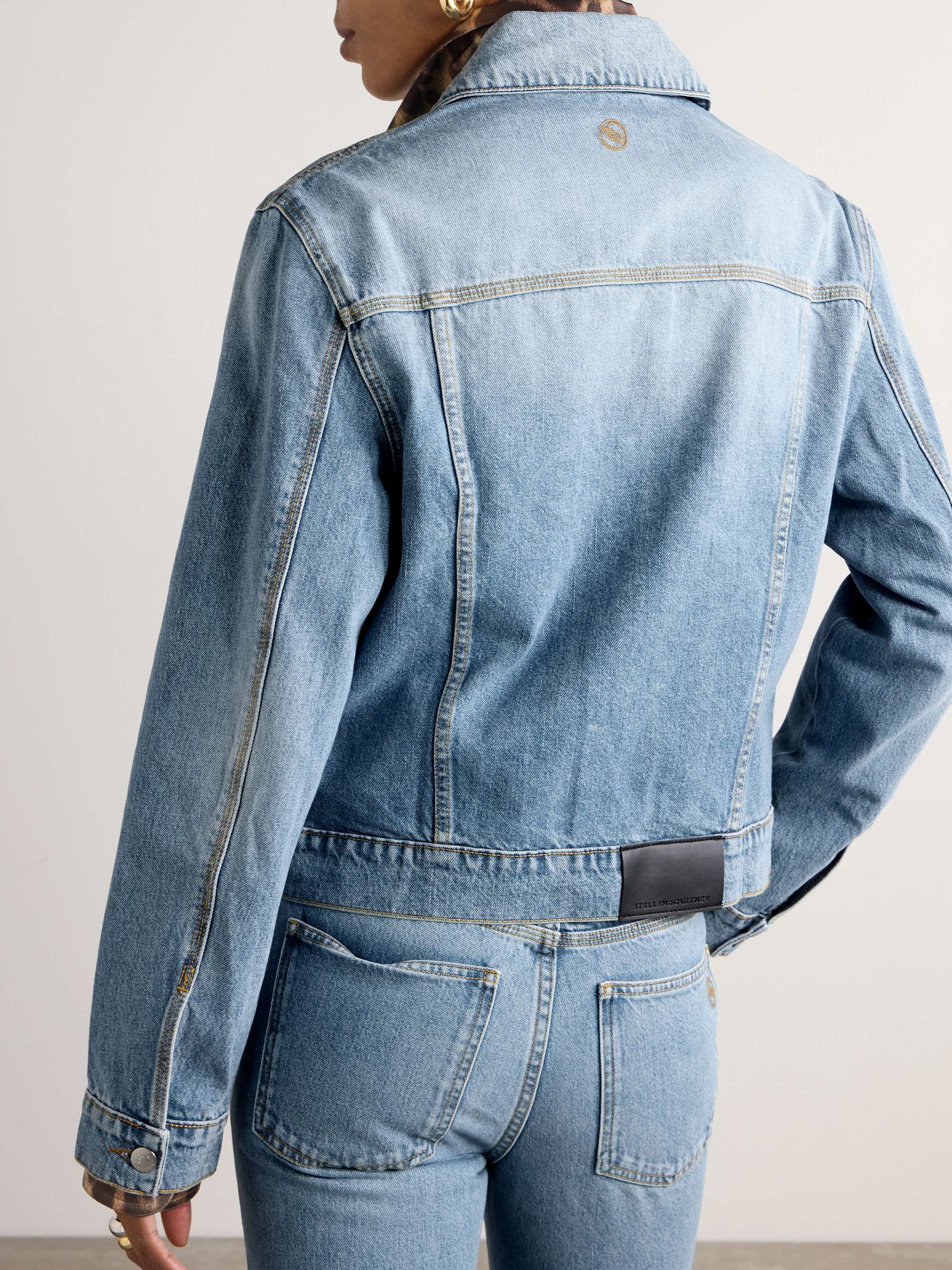 + NET SUSTAIN Iconic chain-embellished denim jacket view