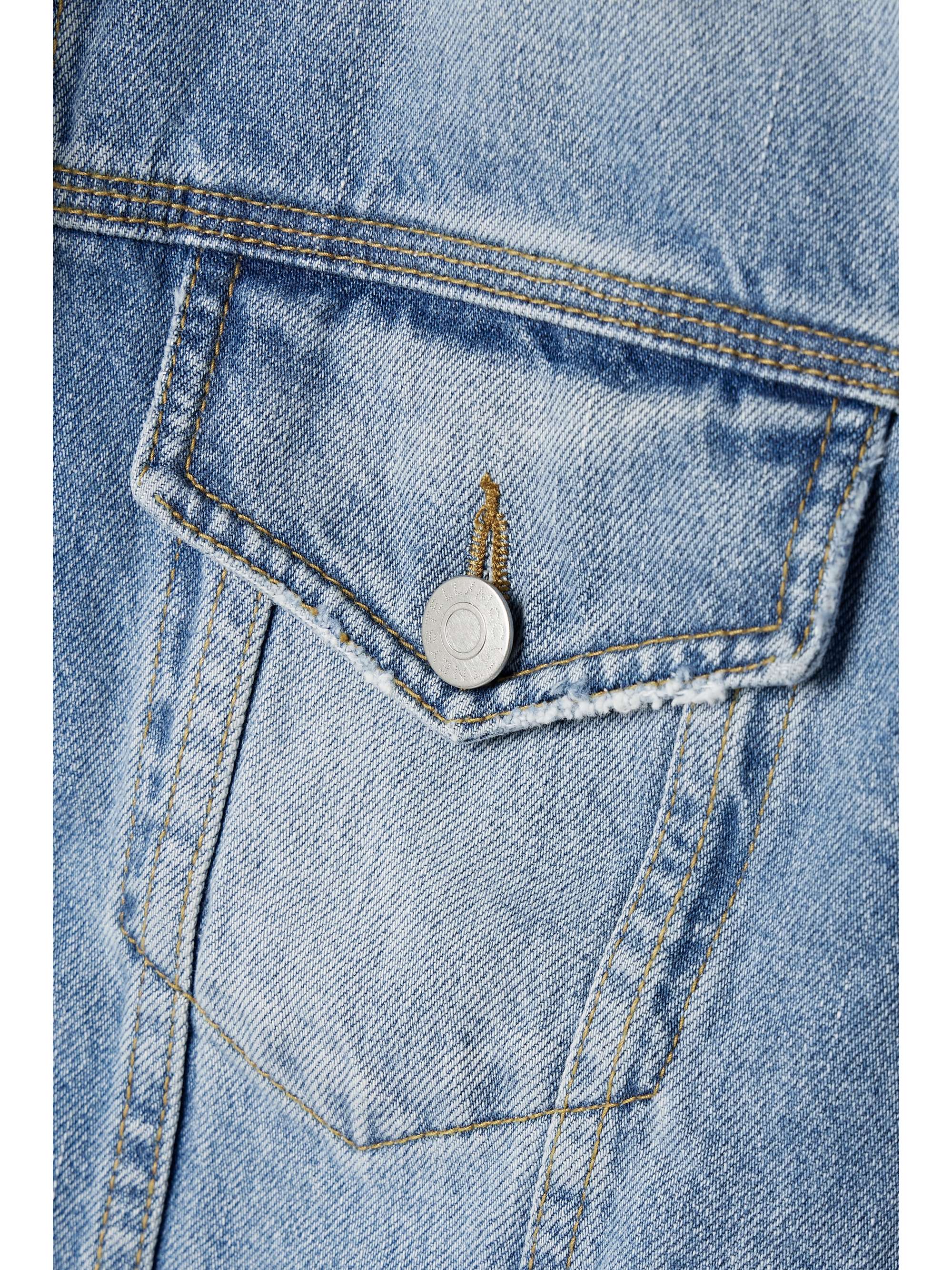 + NET SUSTAIN Iconic chain-embellished denim jacket view