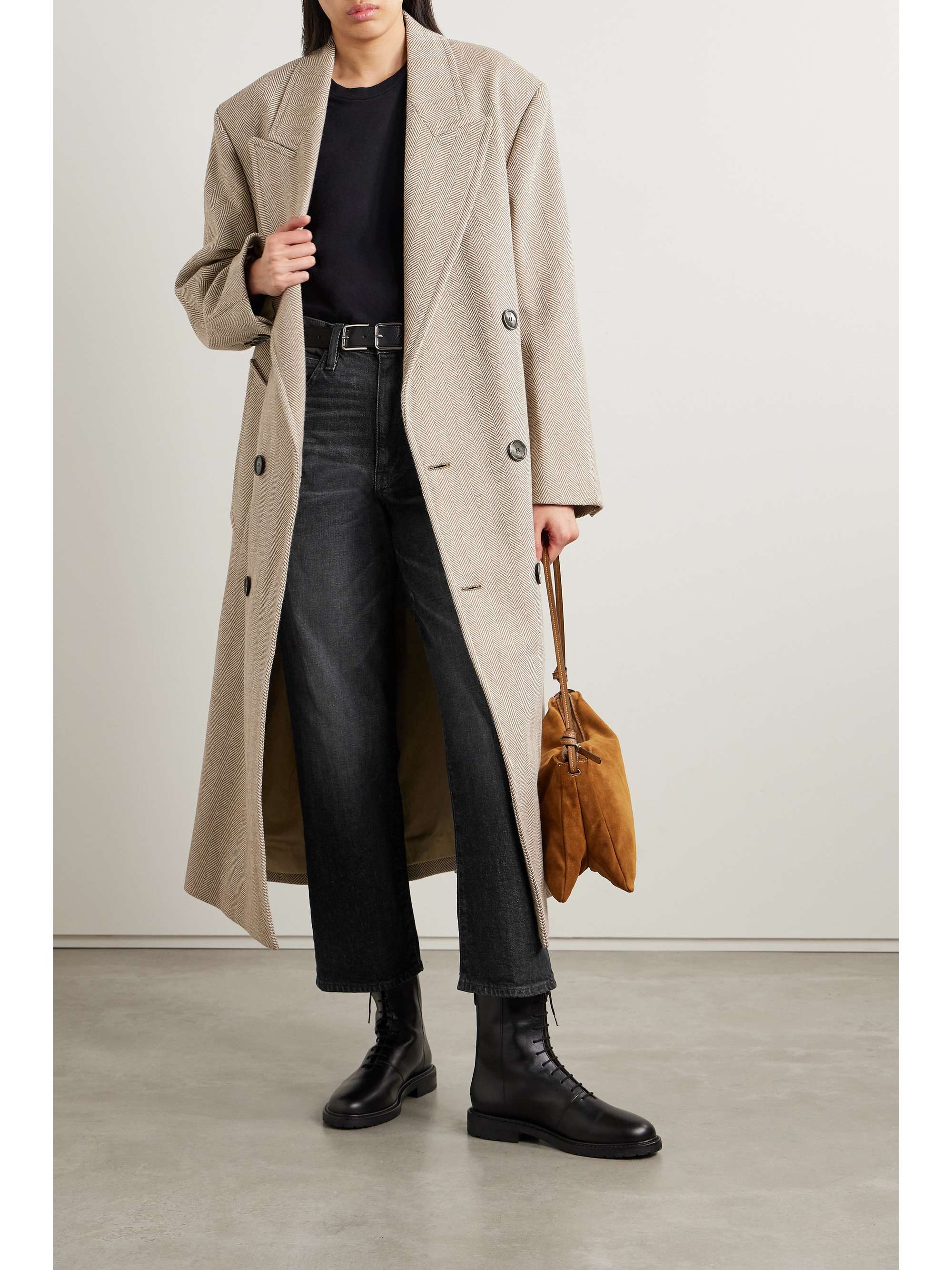 + NET SUSTAIN London cropped high-rise straight-leg organic jeans view