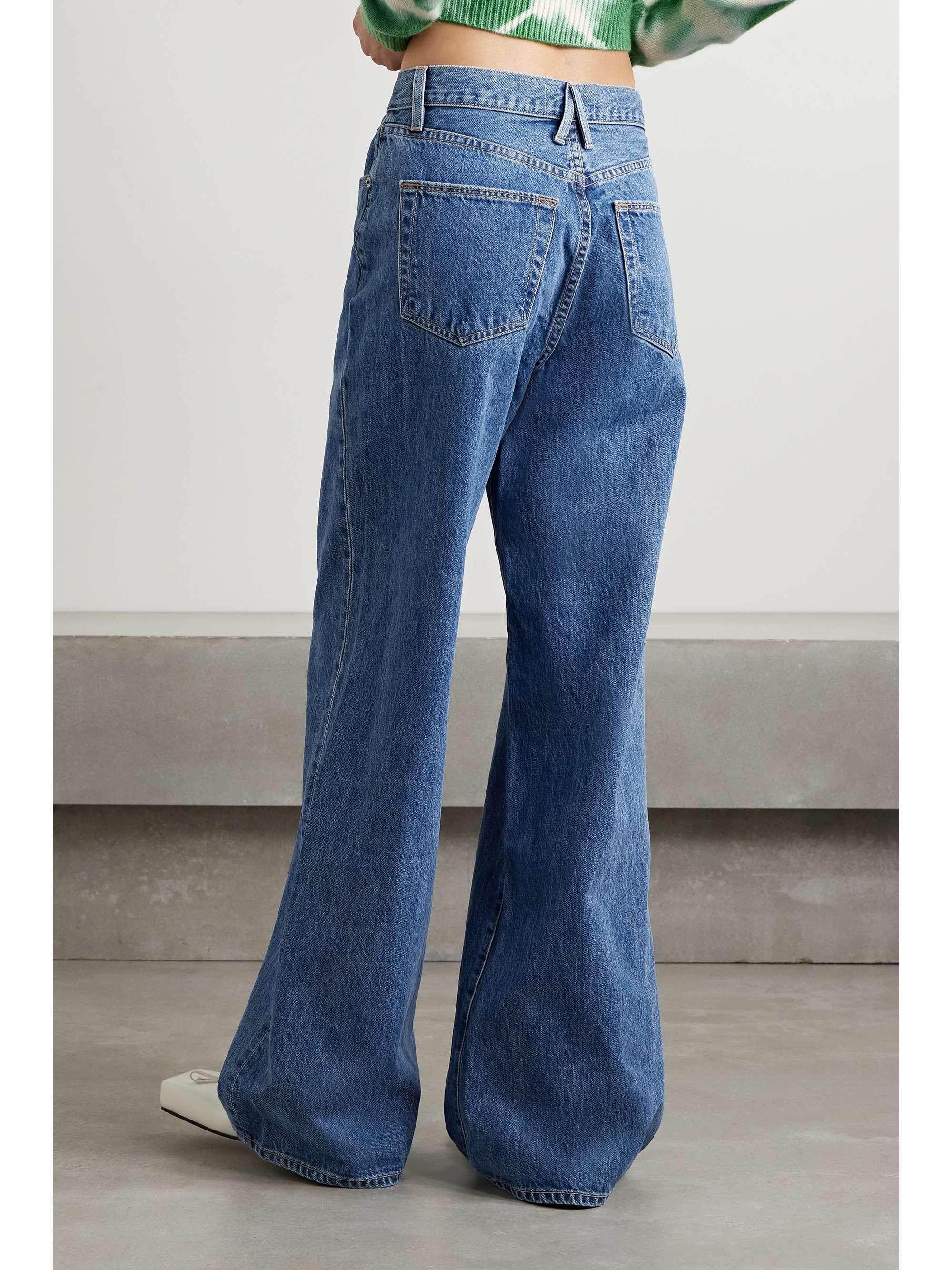 + NET SUSTAIN Eva mid-rise wide-leg organic jeans view
