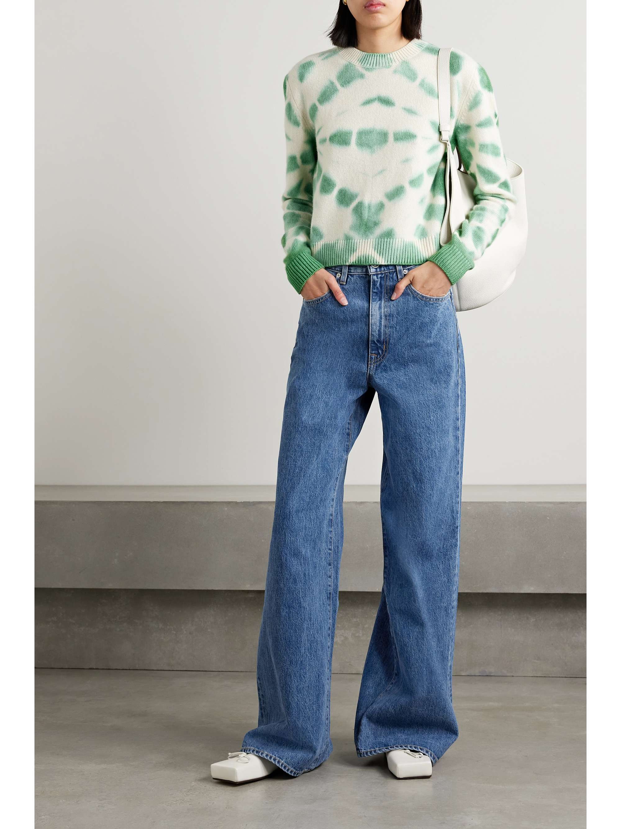 + NET SUSTAIN Eva mid-rise wide-leg organic jeans view