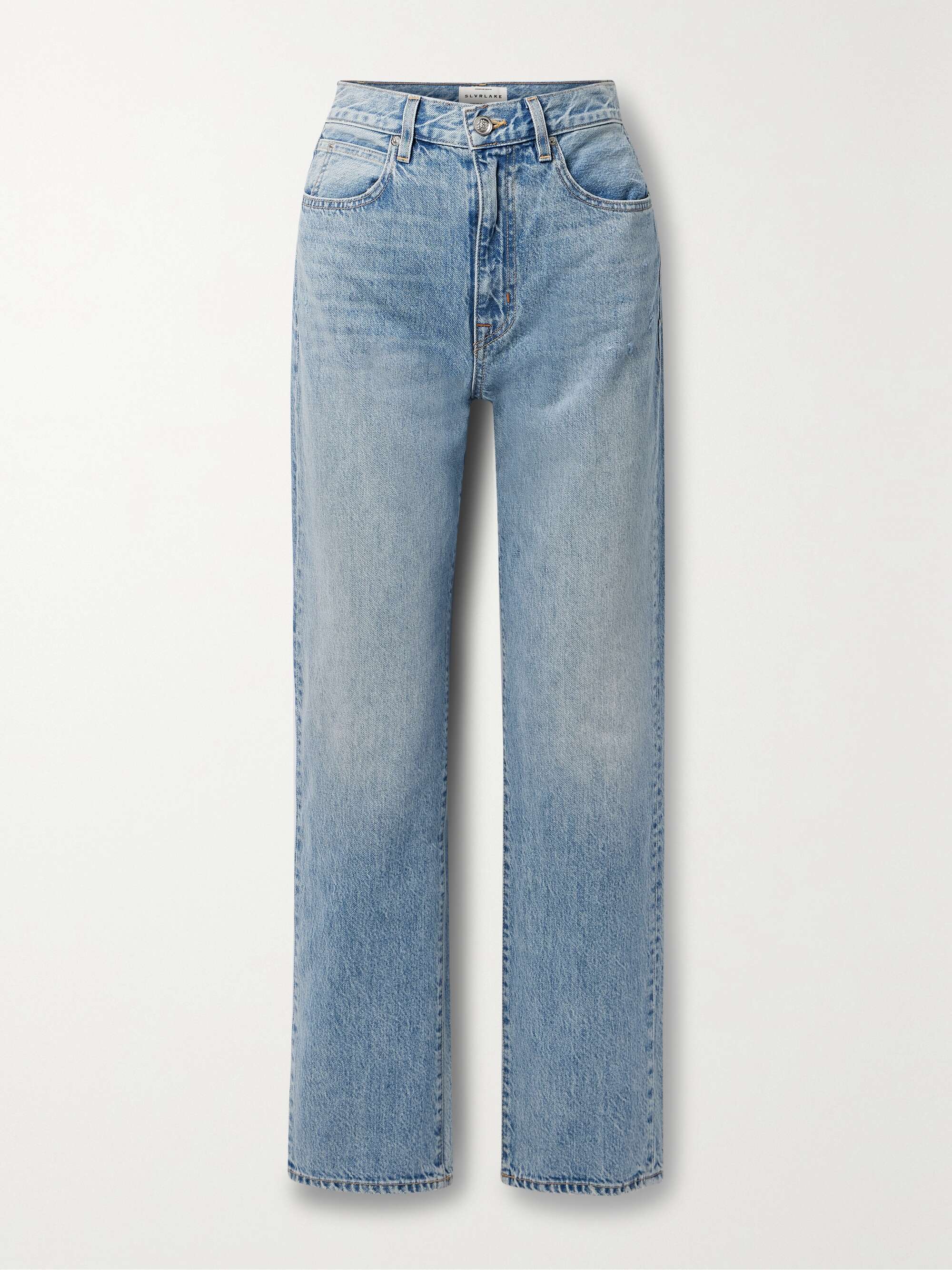 + NET SUSTAIN London high-rise straight-leg organic jeans view