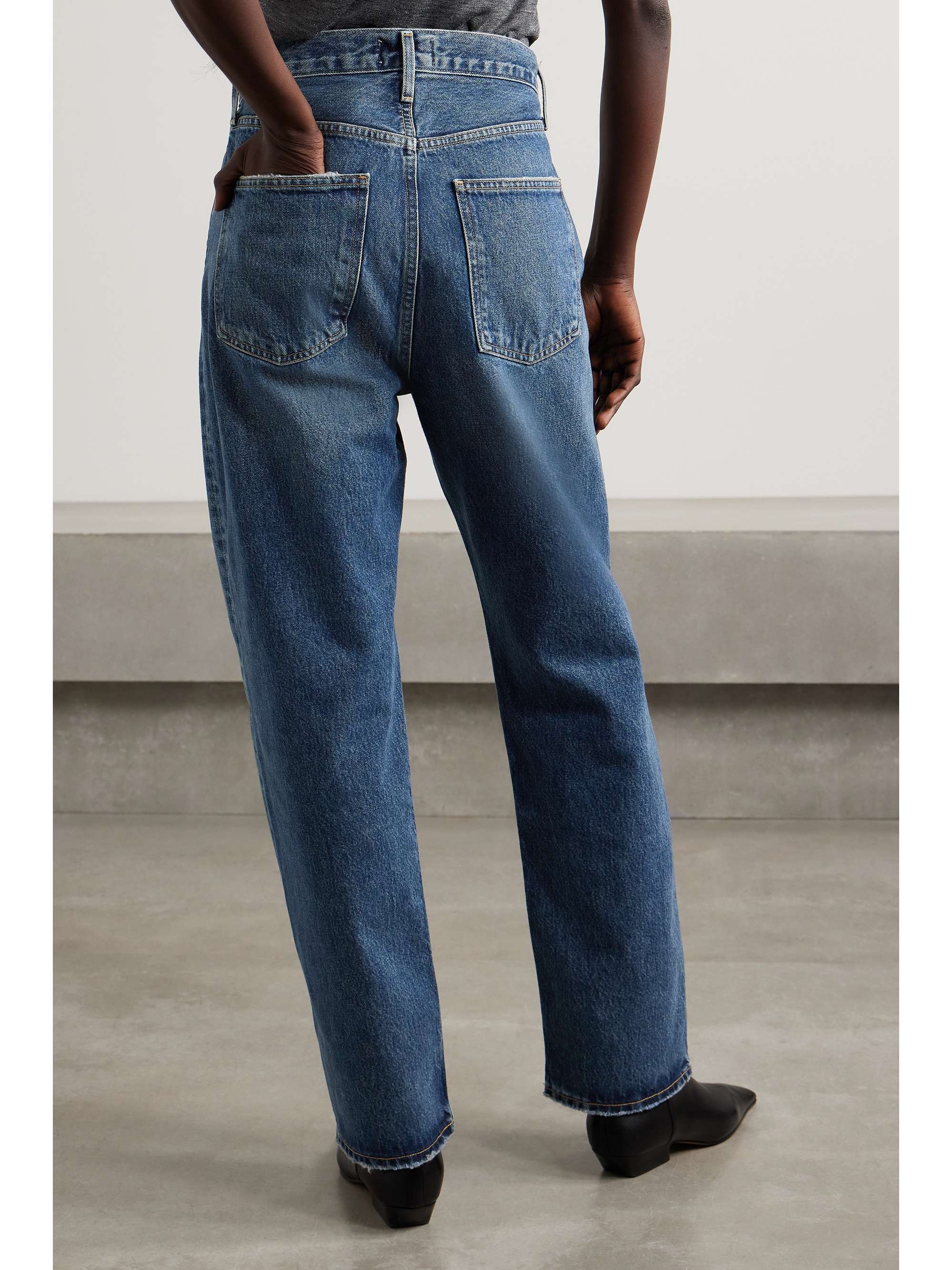 '90s mid-rise straight-leg organic jeans view