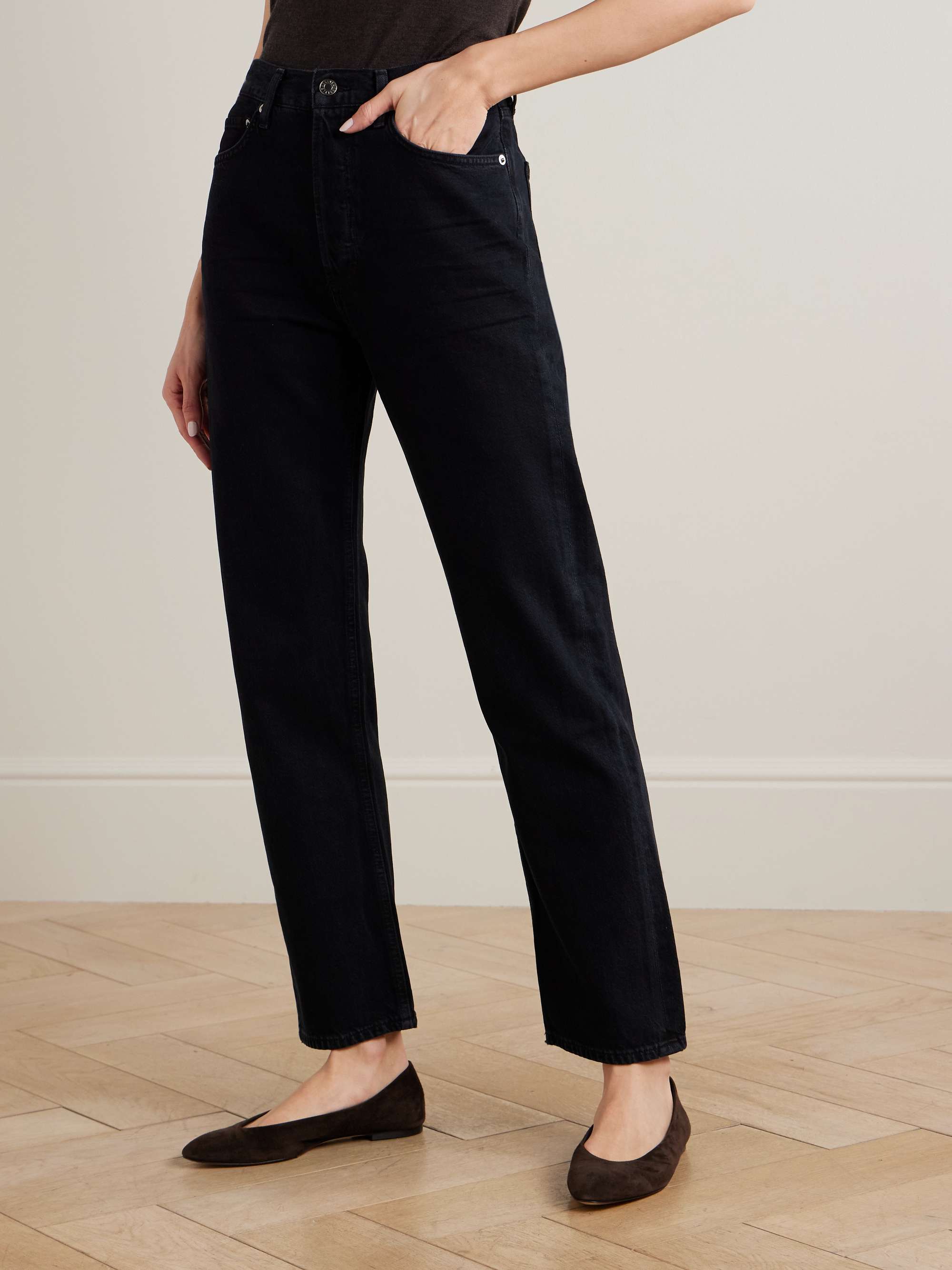 '90s Pinch Waist high-rise straight-leg recycled jeans view