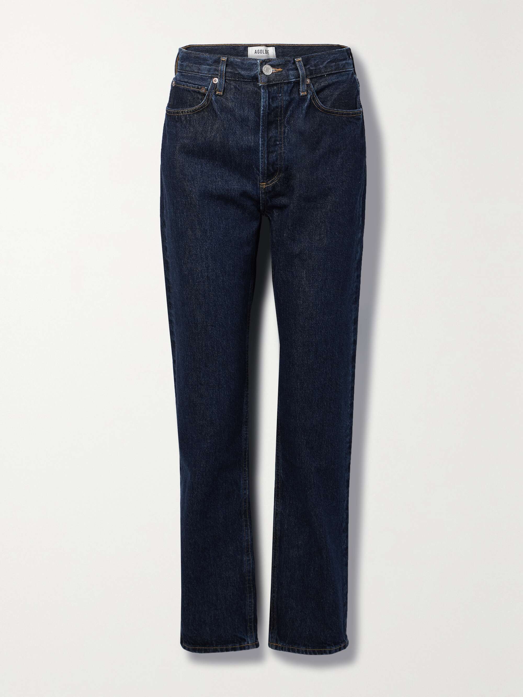 + NET SUSTAIN '90s Pinch Waist Long high-rise straight-leg organic jeans view