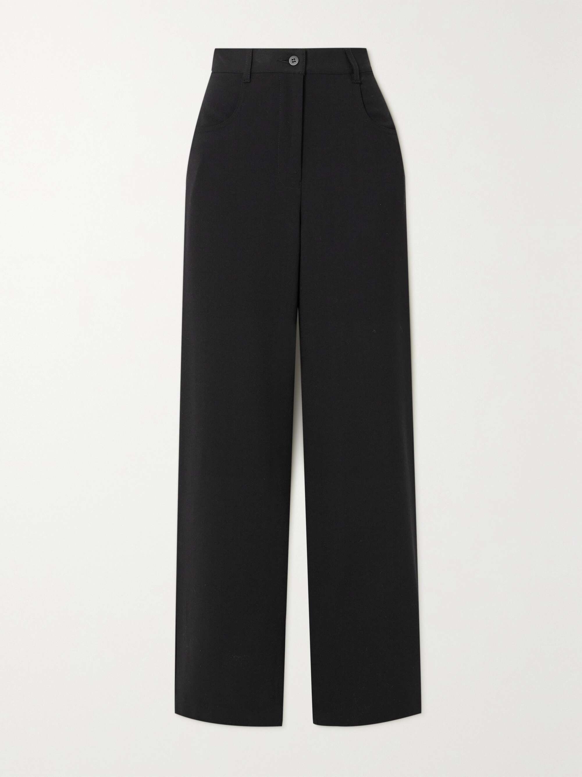 + NET SUSTAIN wool-blend crepe straight-leg pants view