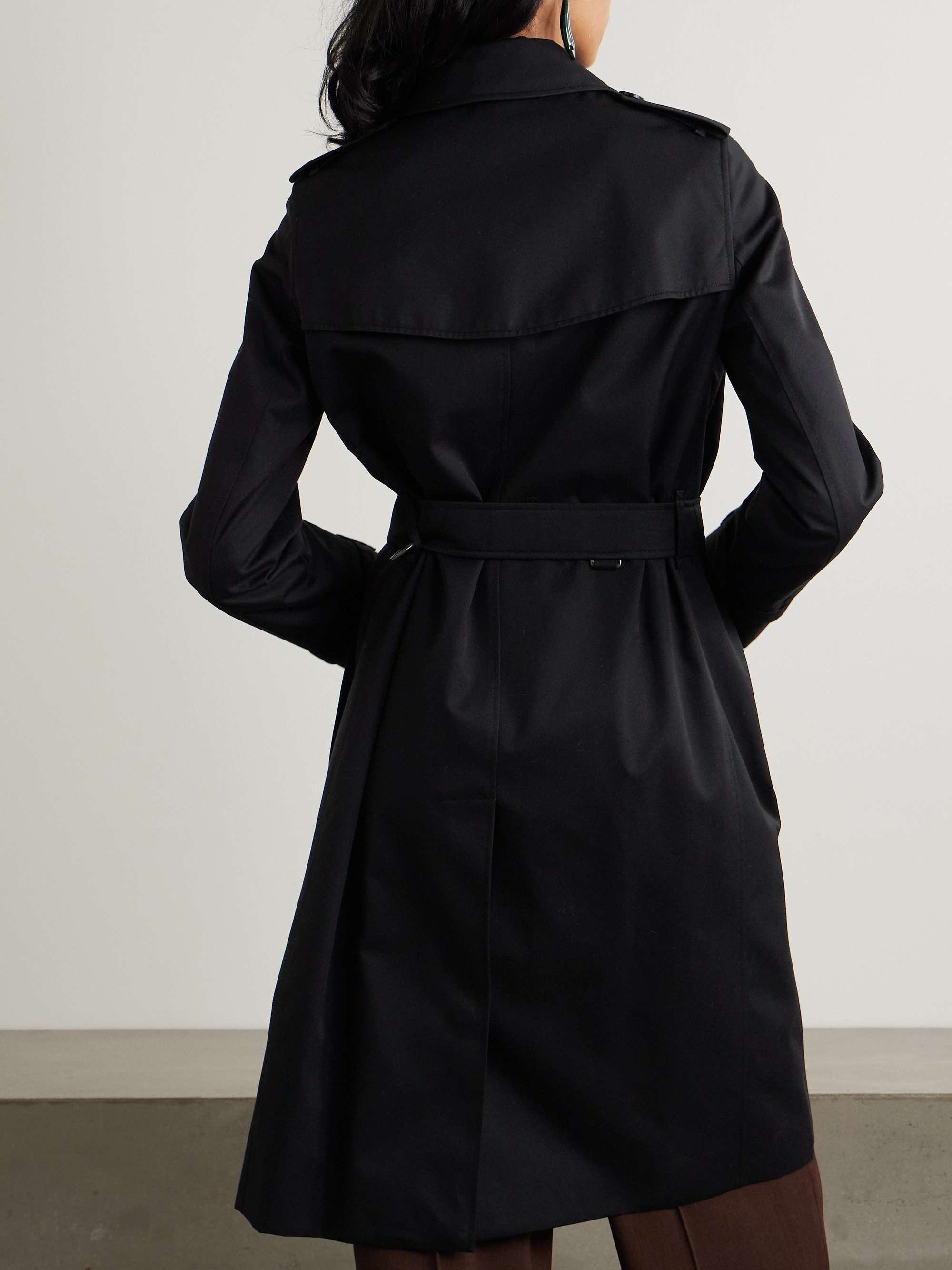 Kensington Long organic cotton-gabardine trench coat view