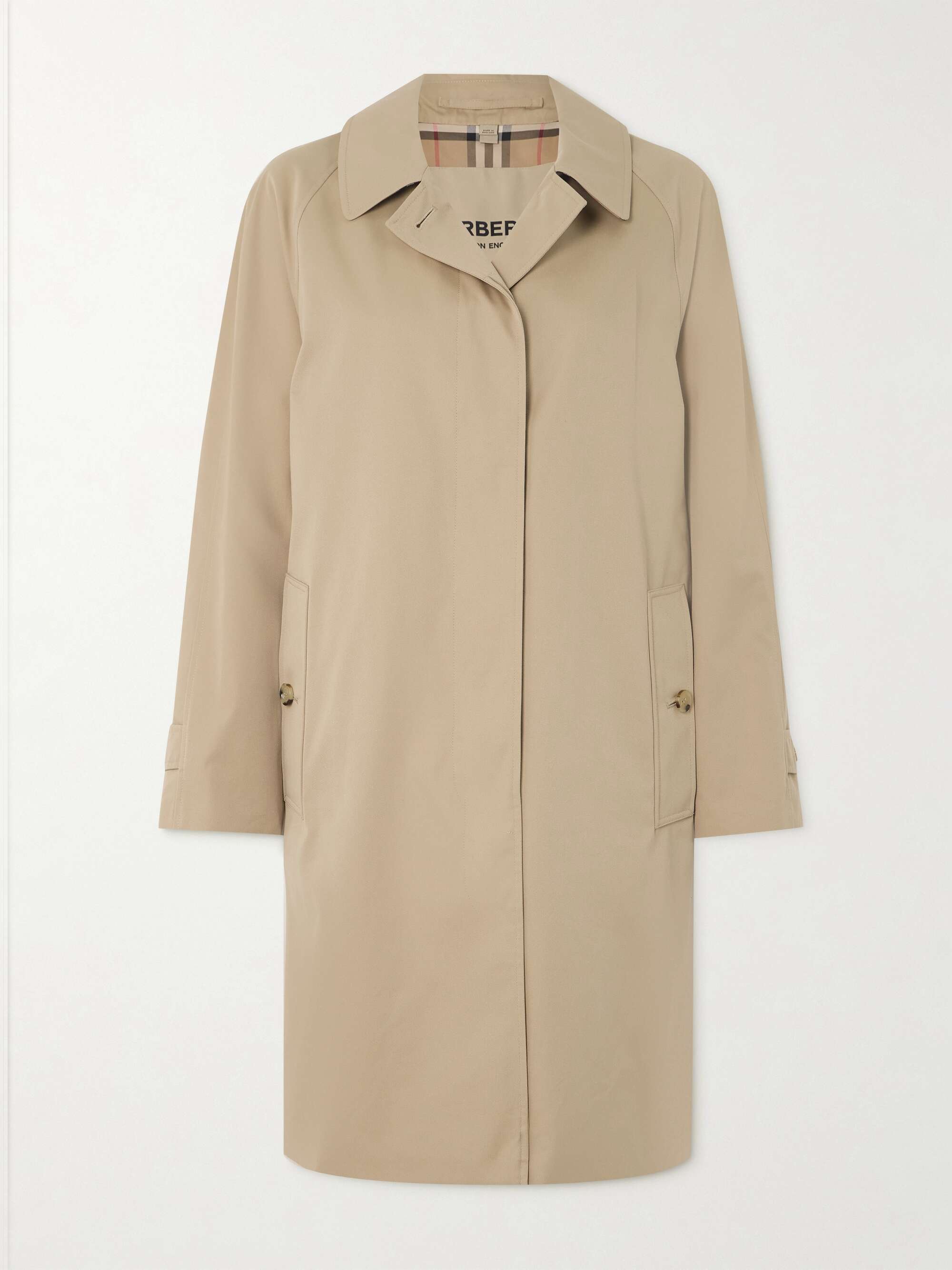 Camden organic cotton-gabardine coat view
