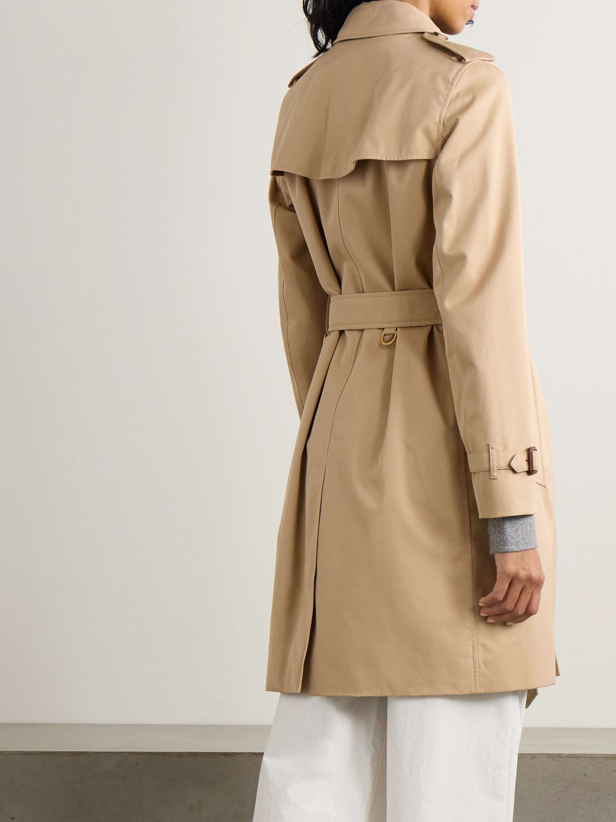 Kensington organic cotton-gabardine trench coat view