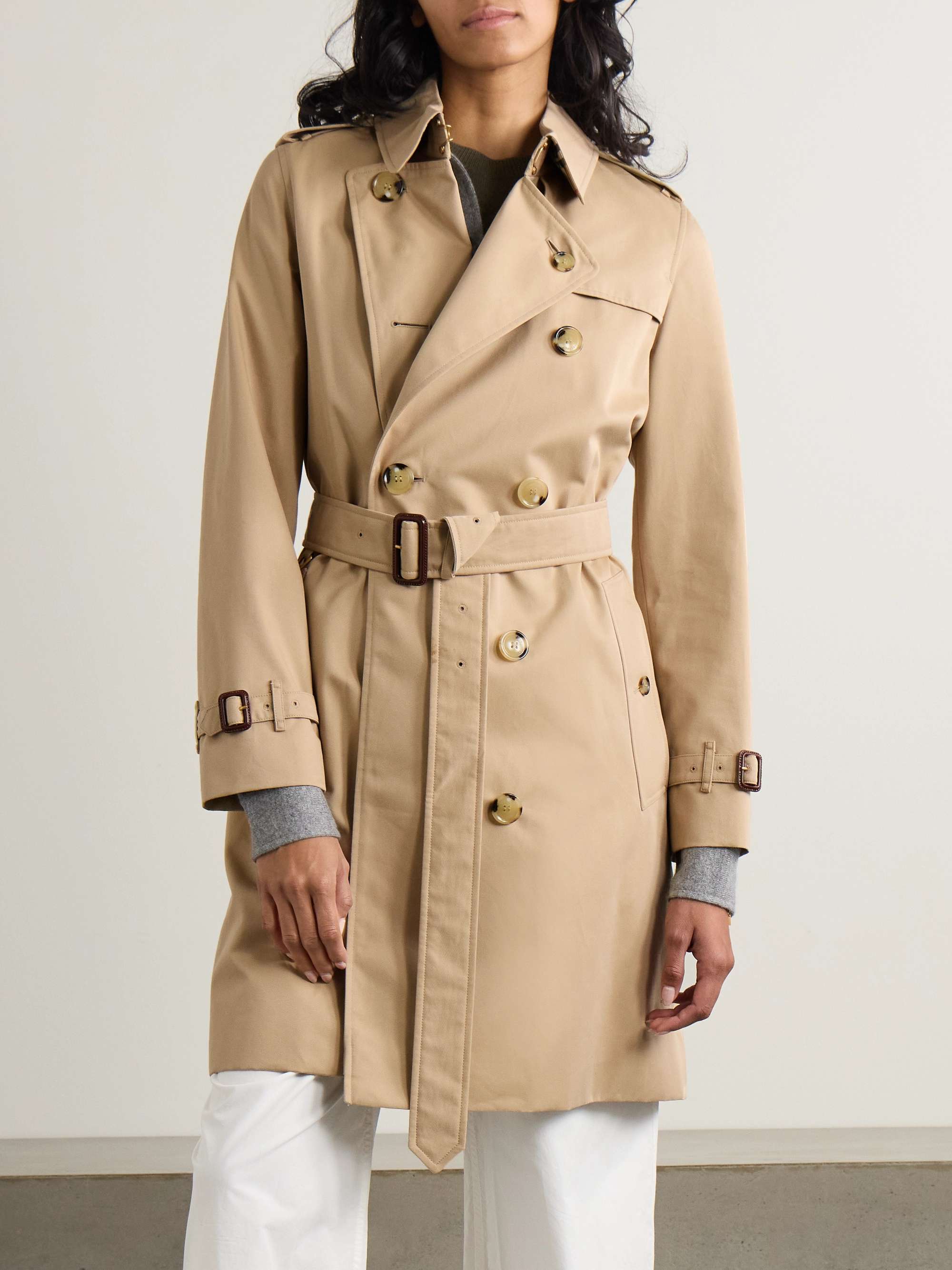 Kensington organic cotton-gabardine trench coat view